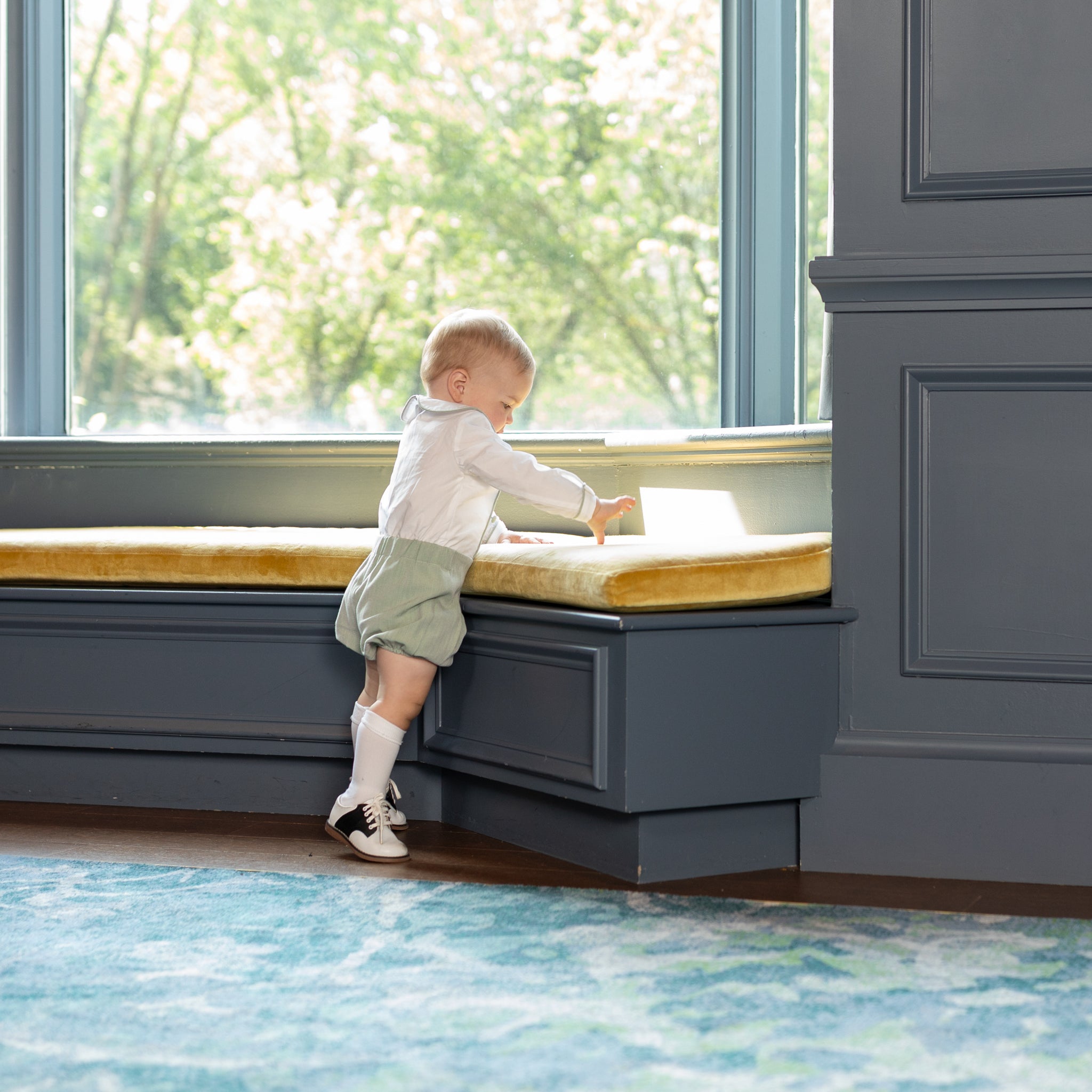 Long Sleeve Barrett Bubble In Hanover Herringbone