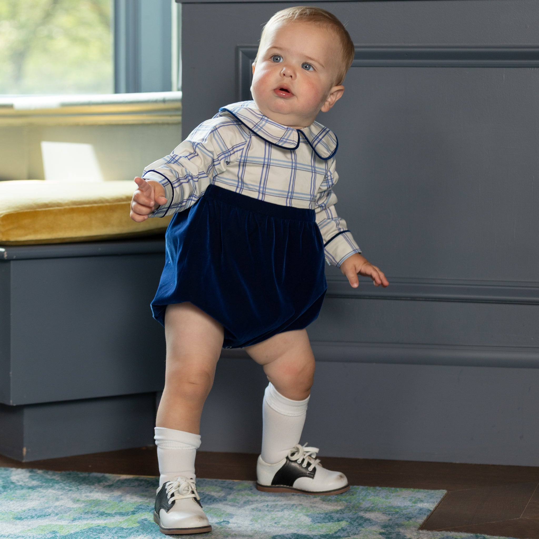 Long Sleeve Beau Bubble In Prescott Plaid