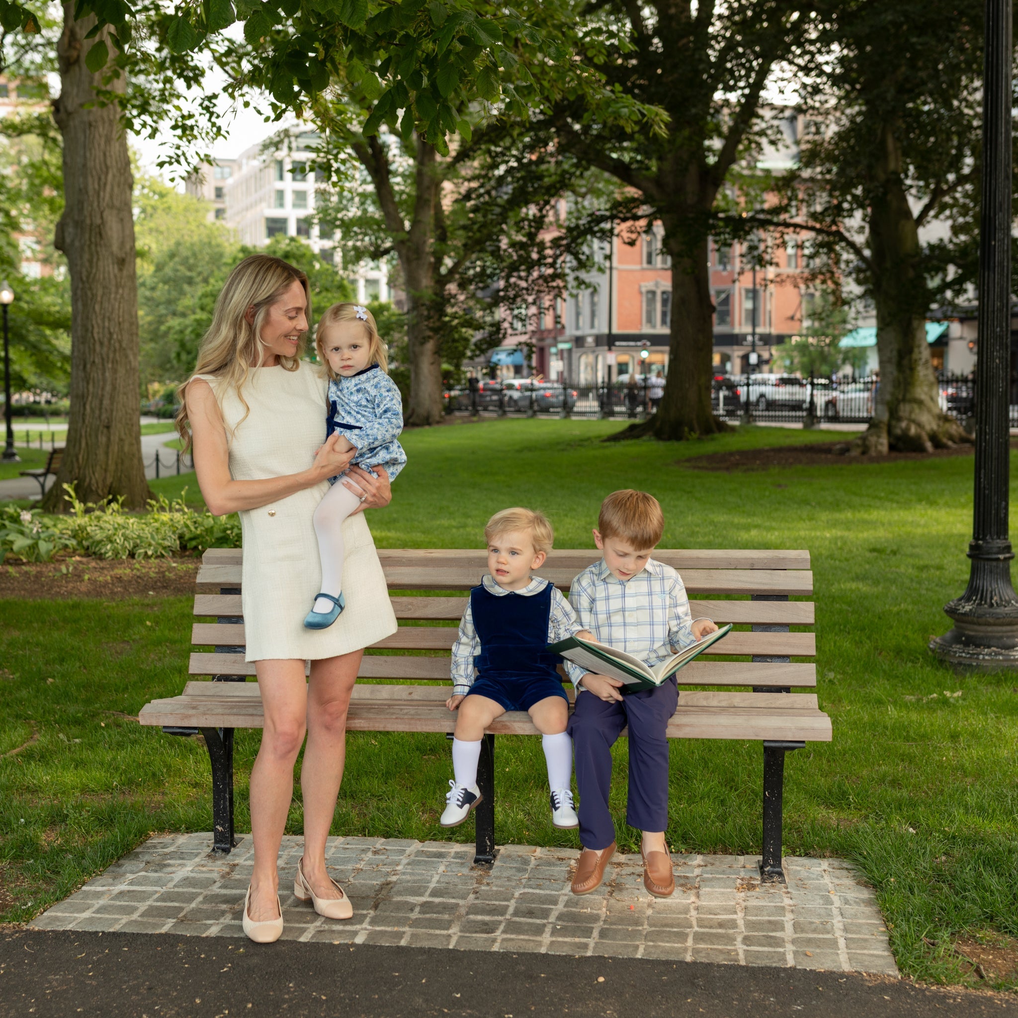 The Laine Dress In Cream Tweed