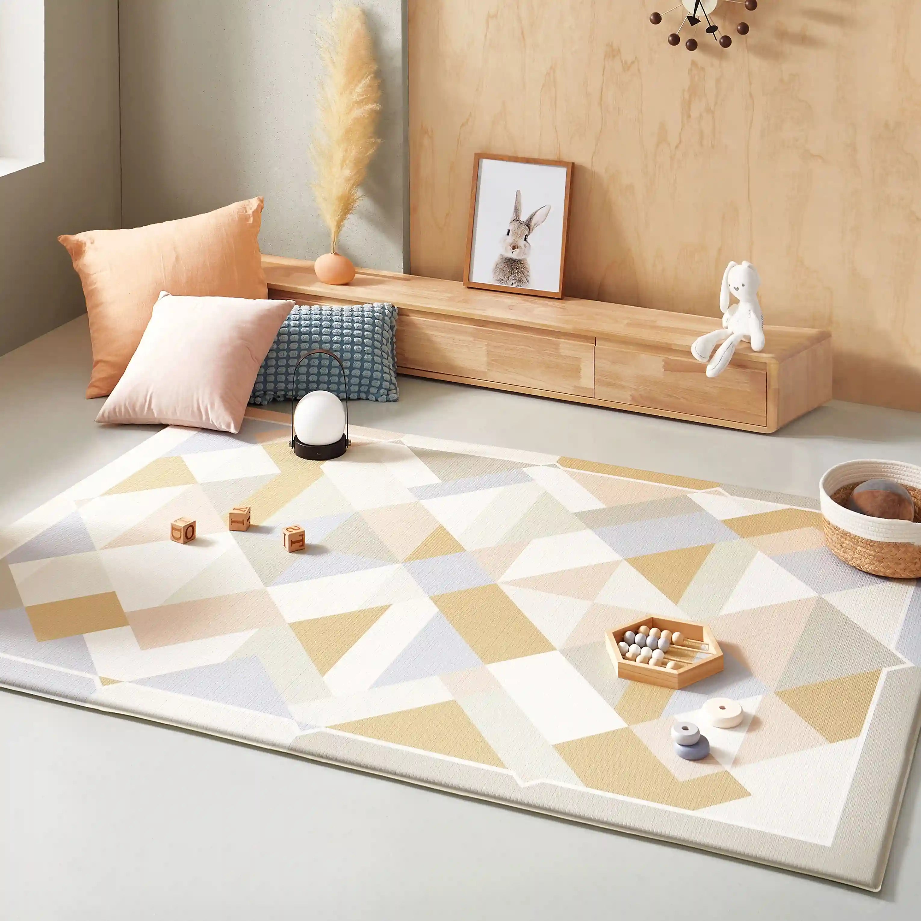 Tiny Land® Double-sided Baby Playmat Urban Zoo Adventure