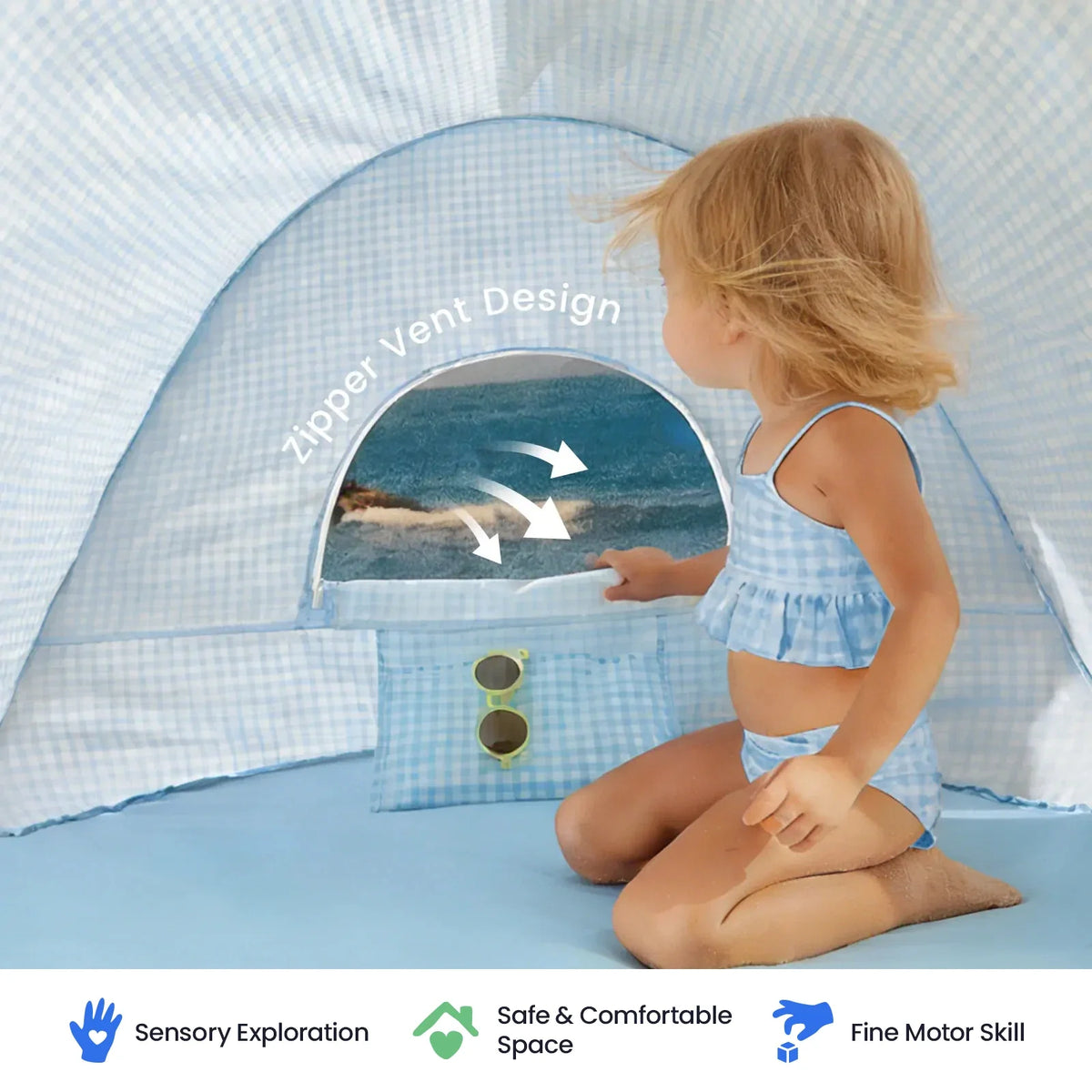 ® One-stop Beach Toy & Tent Set