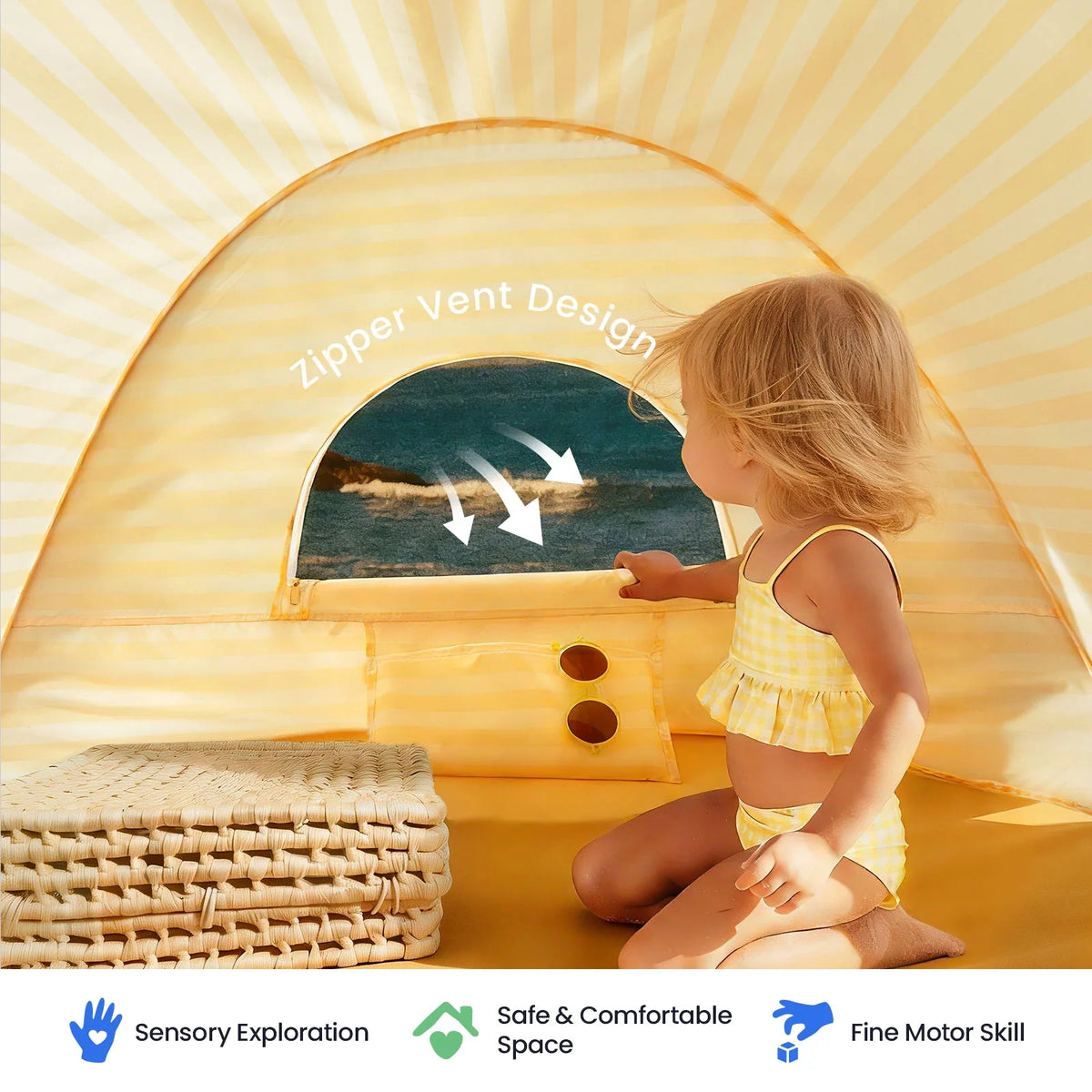 ® One-stop Beach Toy & Tent Set
