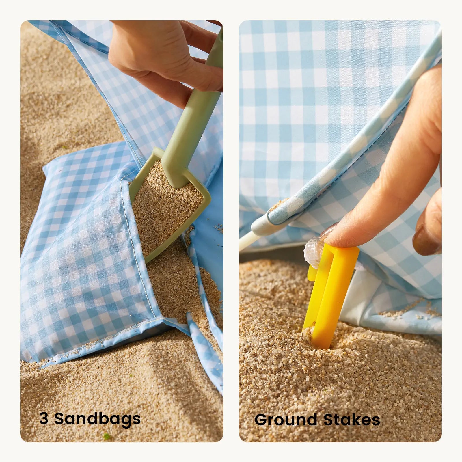 ® One-stop Beach Toy & Tent Set