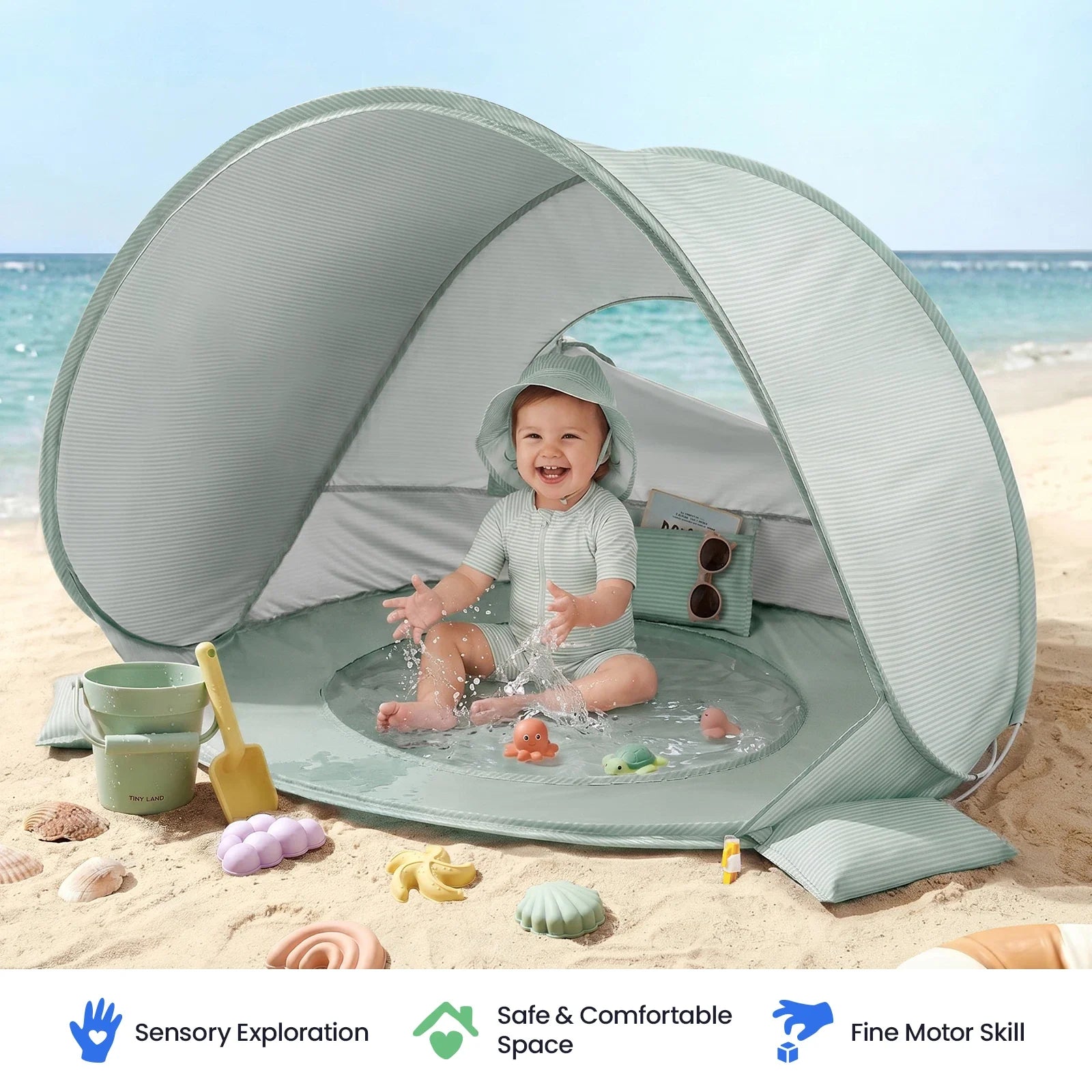 ® 3-in-1 Baby Beach Tent