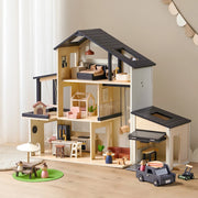 ® Sweetwood Edge Dollhouse & Wooden Dollhouse Garage