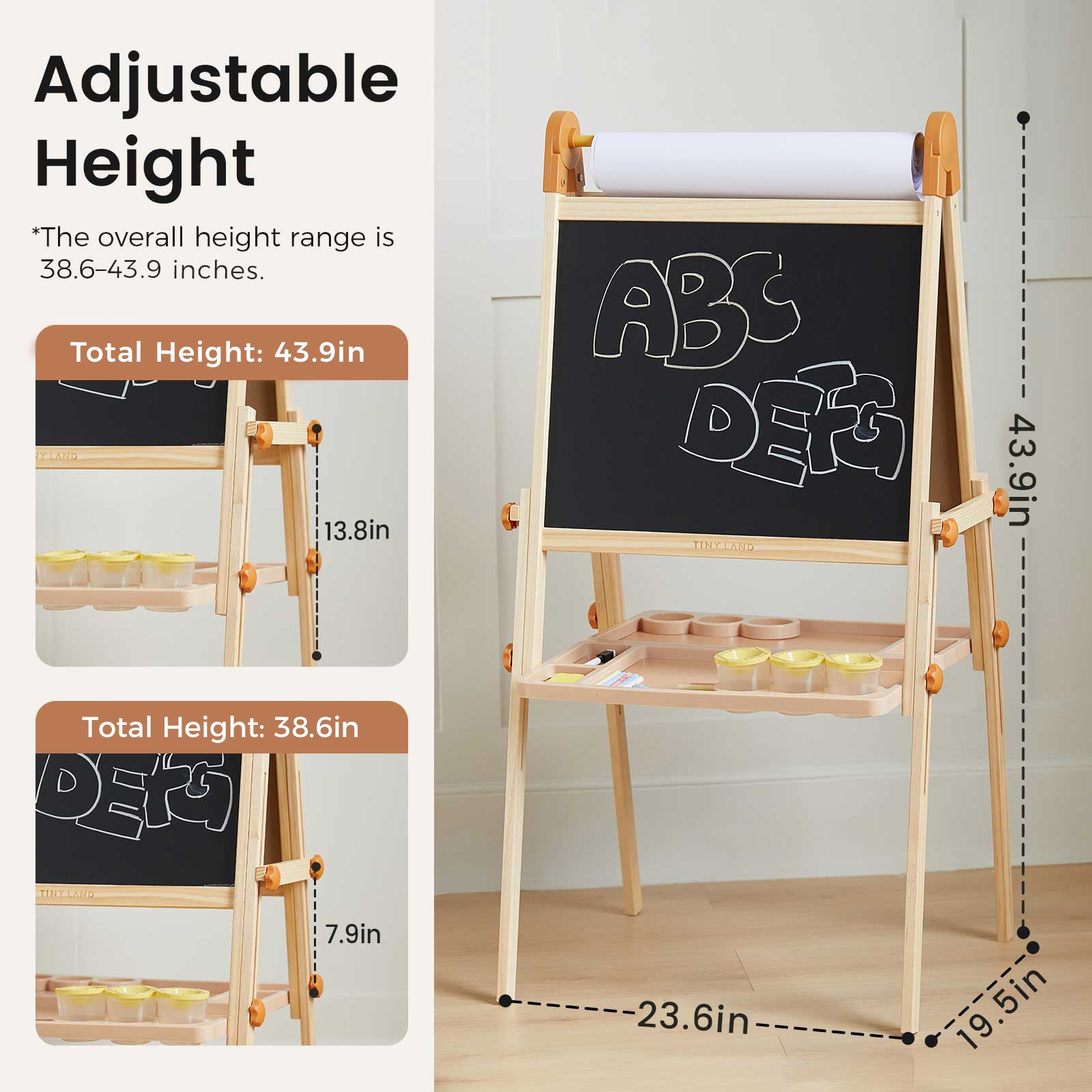 Tiny Land® Magnitales Easel For Kids
