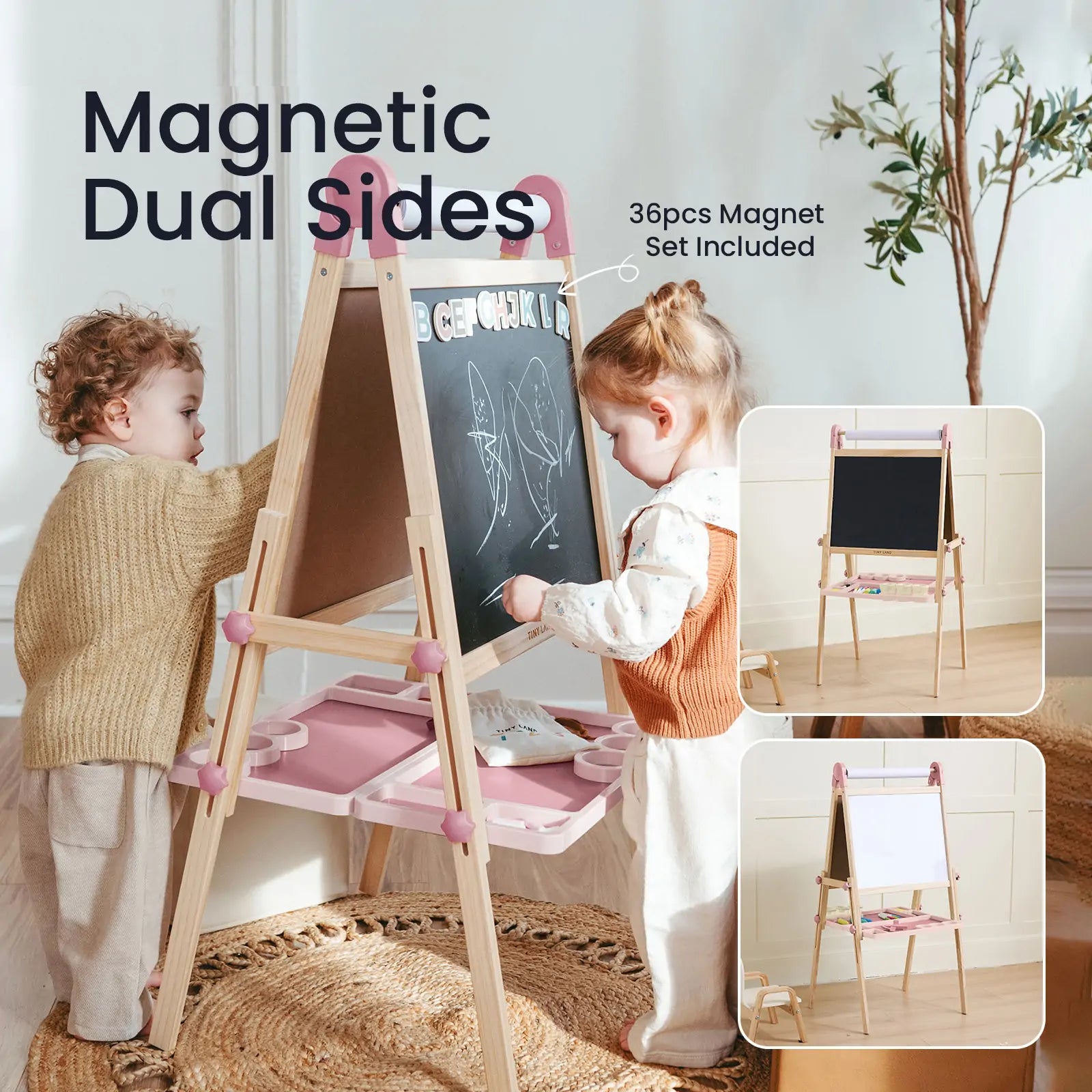 ® Pink Magnitales Easel & Paper Roll Set