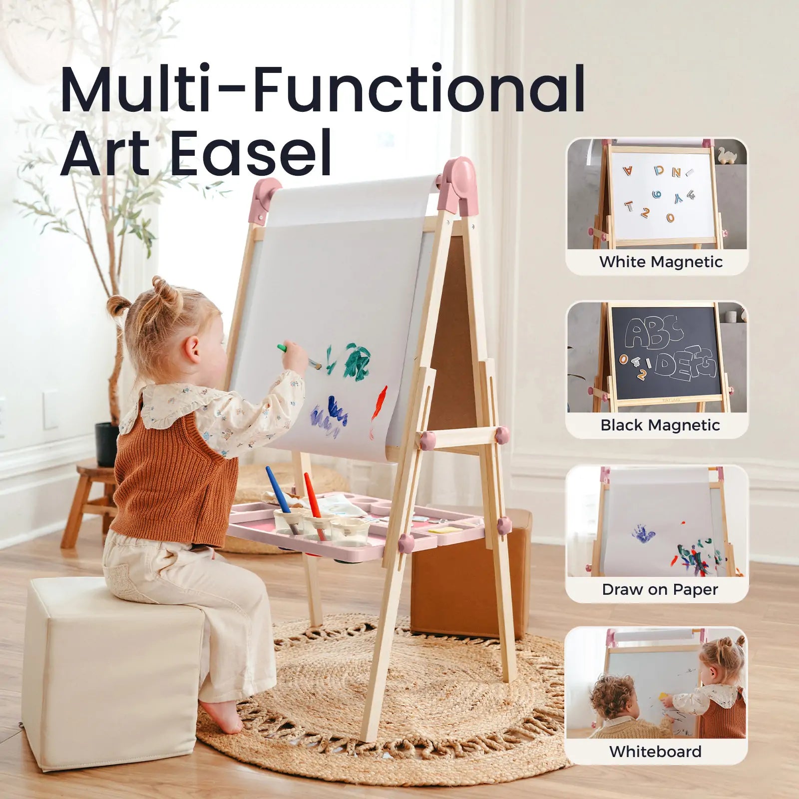 ® Pink Magnitales Easel & Paper Roll Set