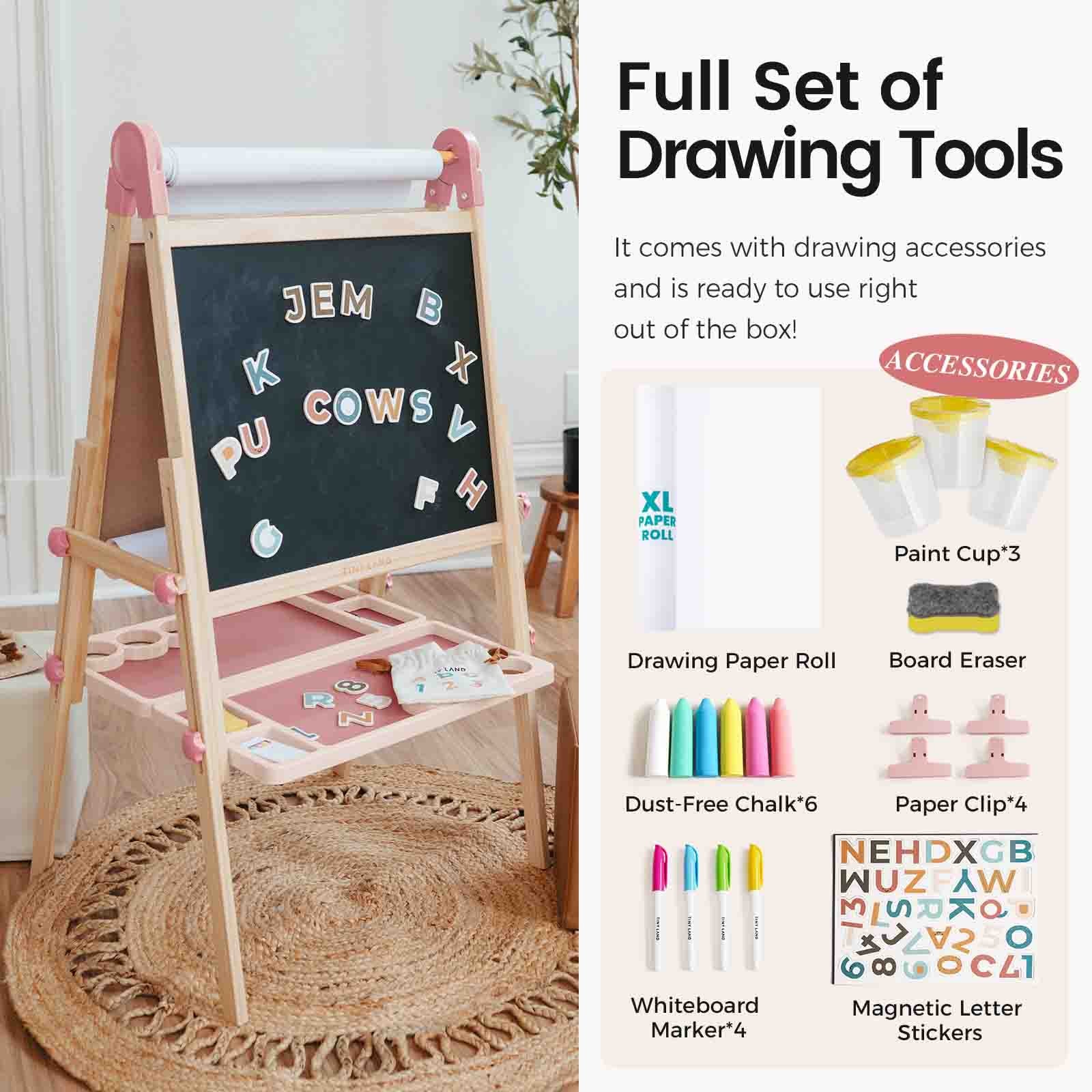 ® Pink Magnitales Easel & Paper Roll Set