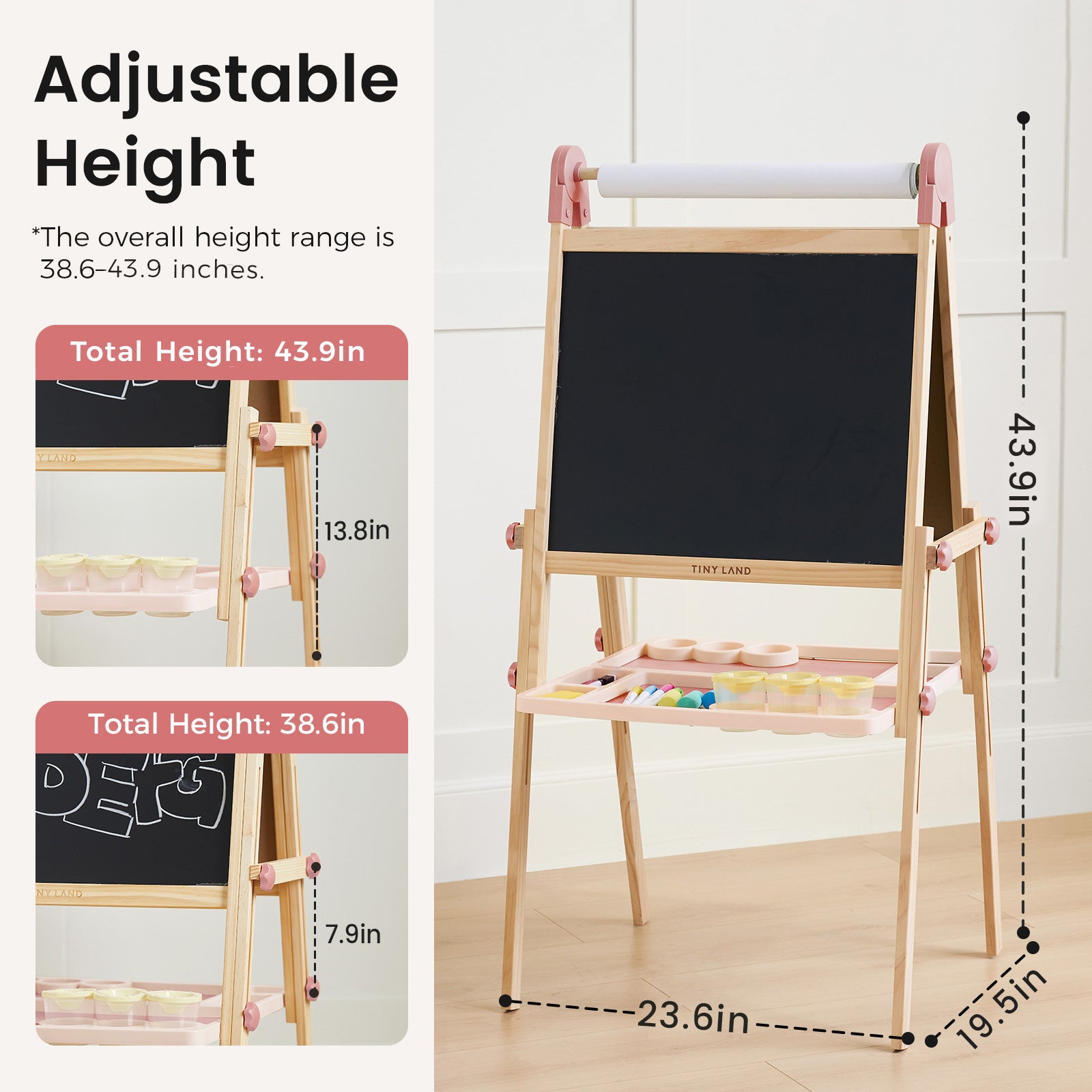 ® Pink Magnitales Easel & Paper Roll Set