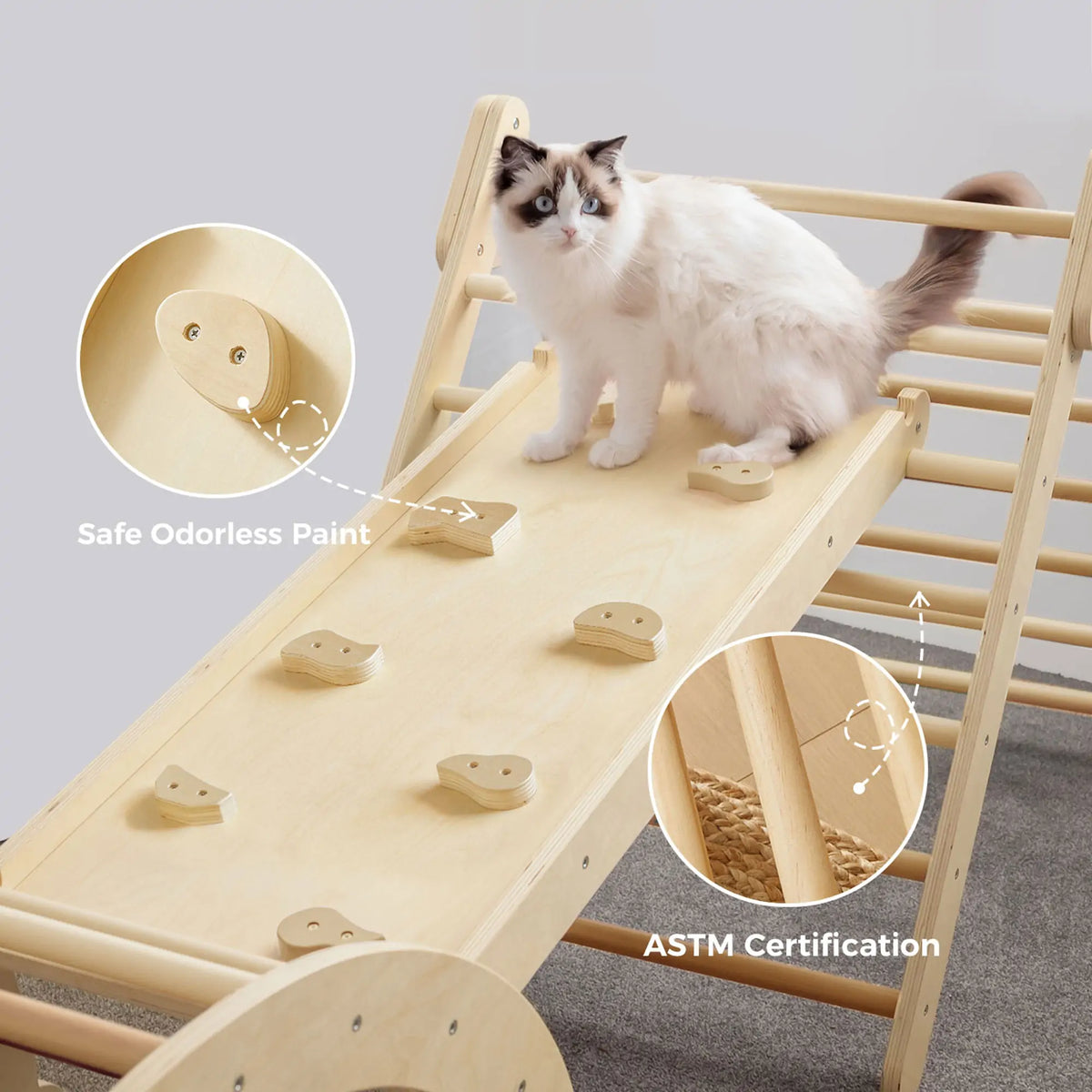 ® Pikler Triangle 7-in-1 Montessori Climbing Set