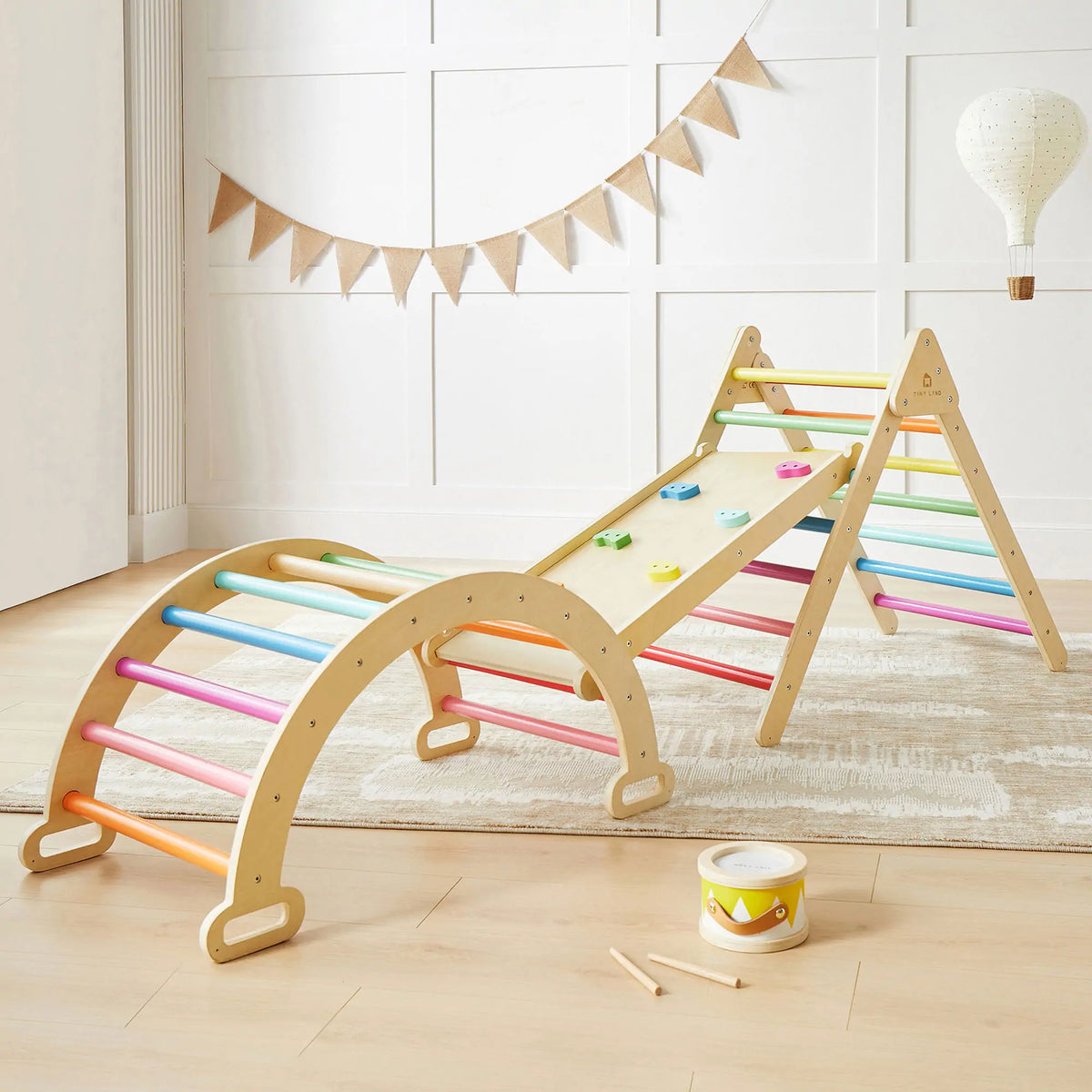 ® Pikler Triangle 7-in-1 Montessori Climbing Set