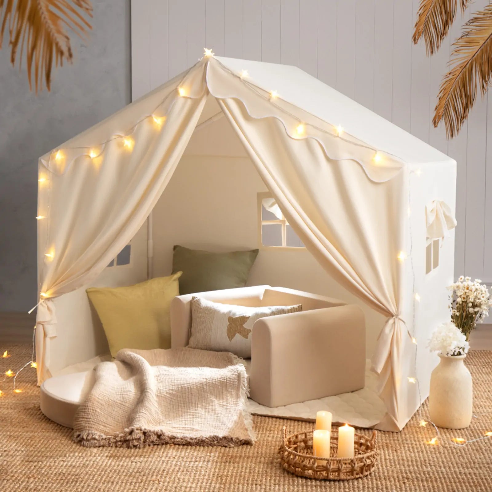 ® Kids Tent – Large Cozy Tent With Star Lights