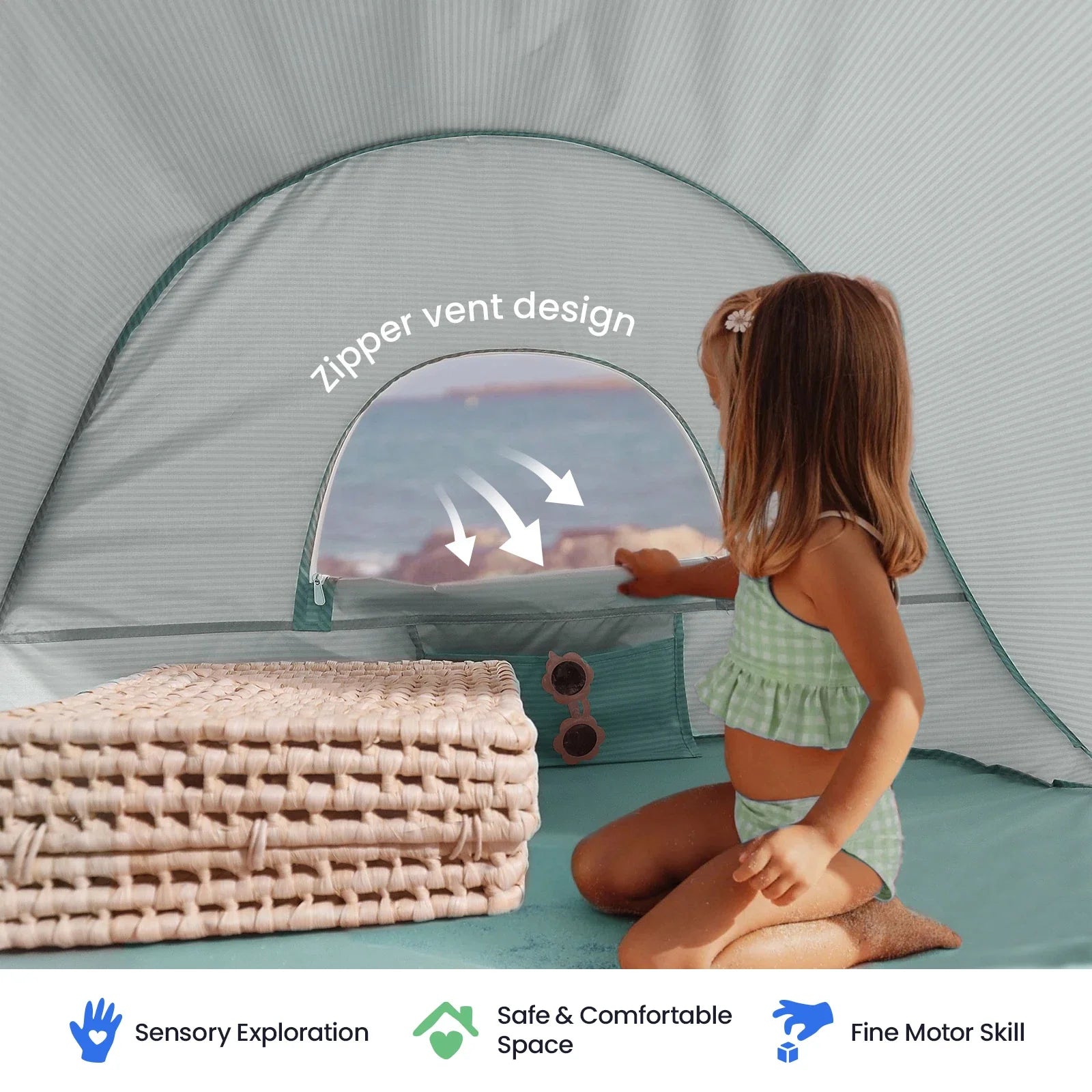 ® One-stop Beach Toy & Tent Set