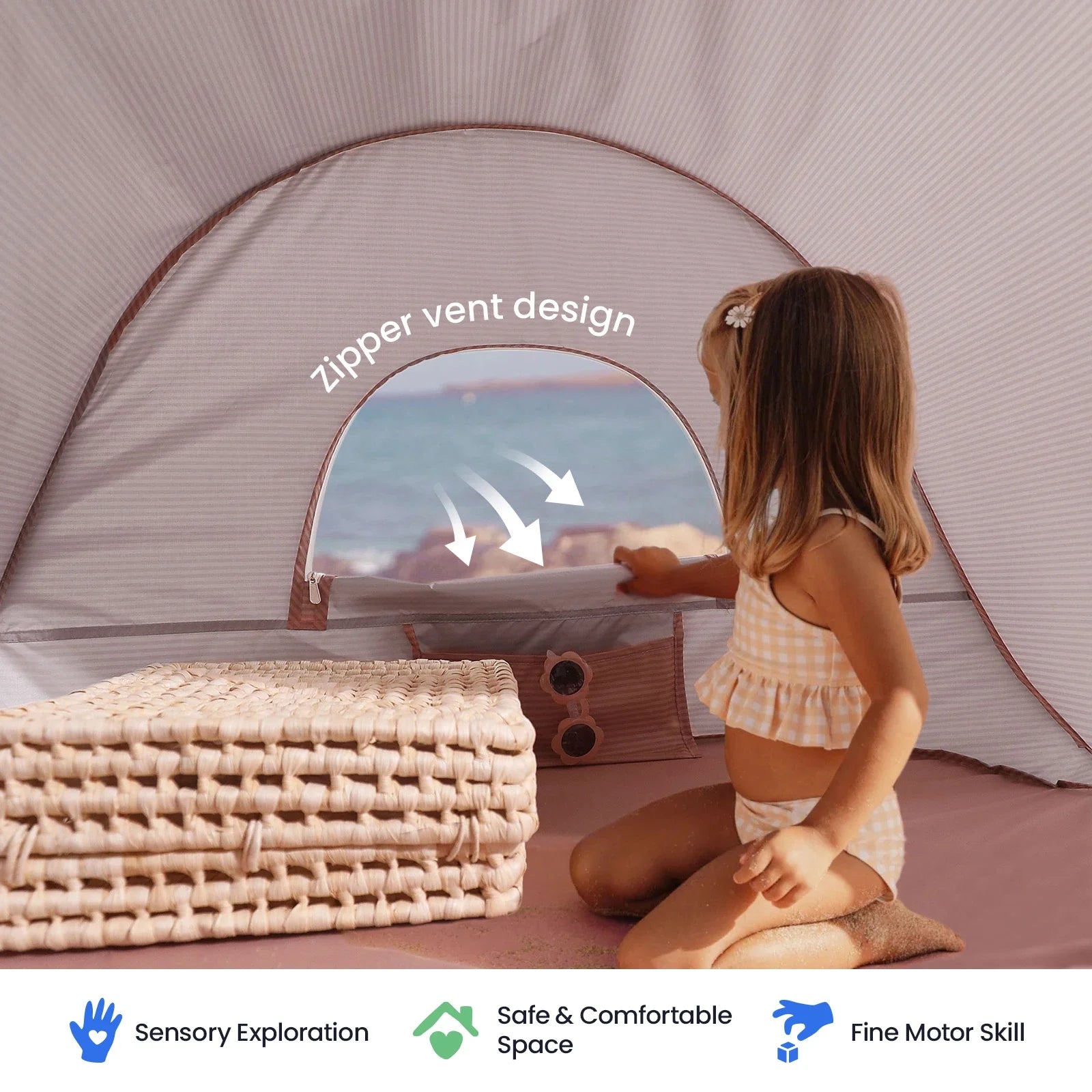® One-stop Beach Toy & Tent Set