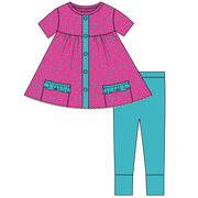 Tobin Bamboo Short Sleeve Tunic + Legging Set (pre-order)