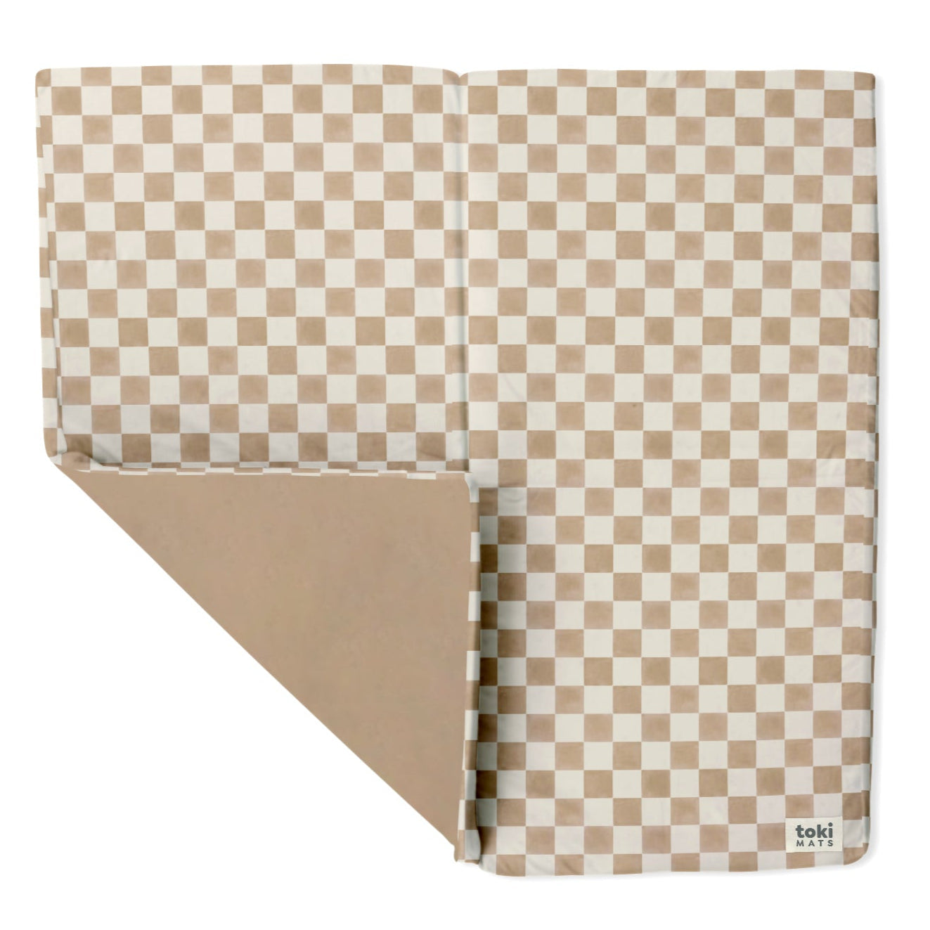 Checker Toffee Organic Cotton Mat