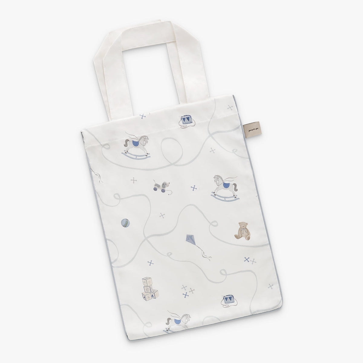 Little Toy Chest Crib Sheet - Blue