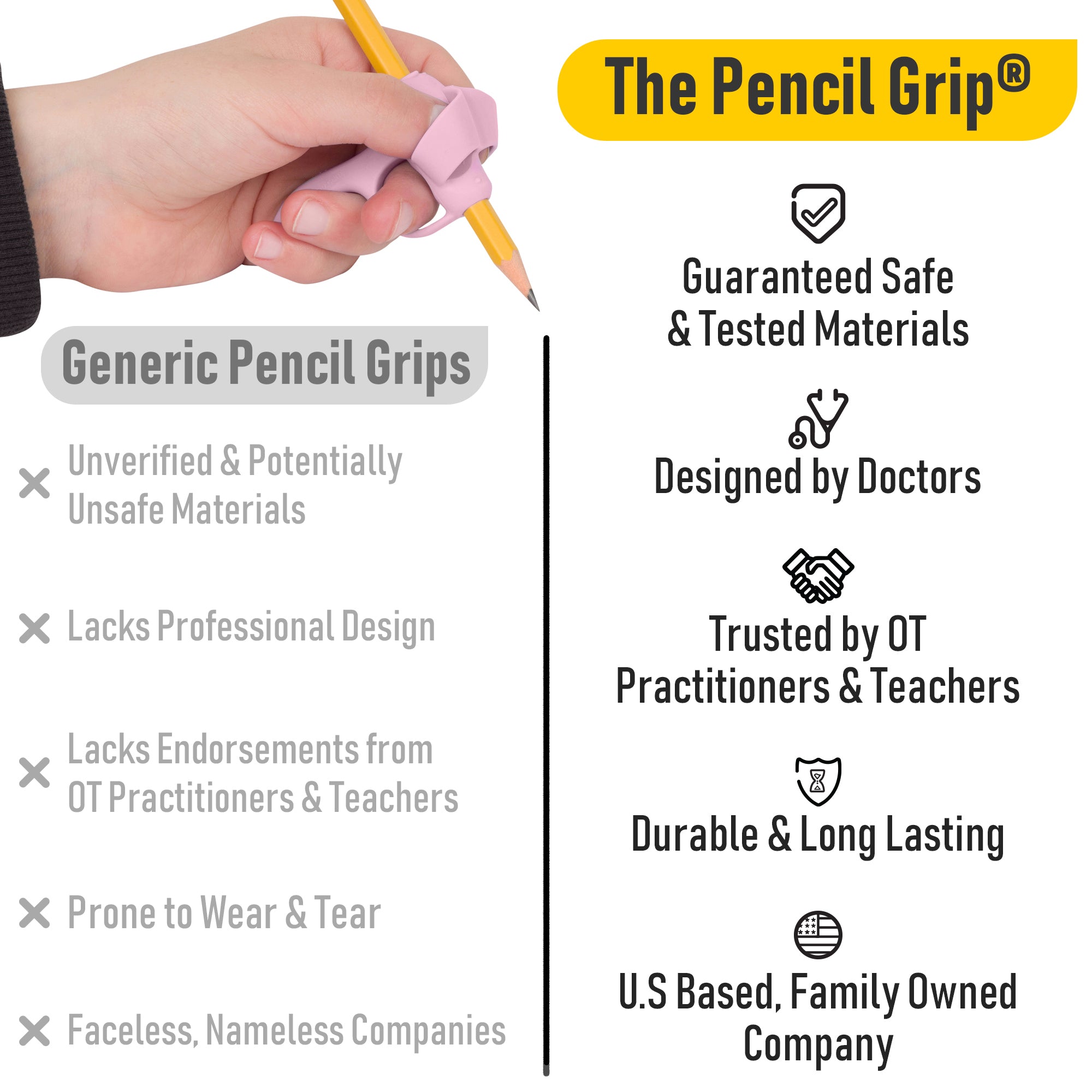 Five Finger Pencil Grip 6 Pack