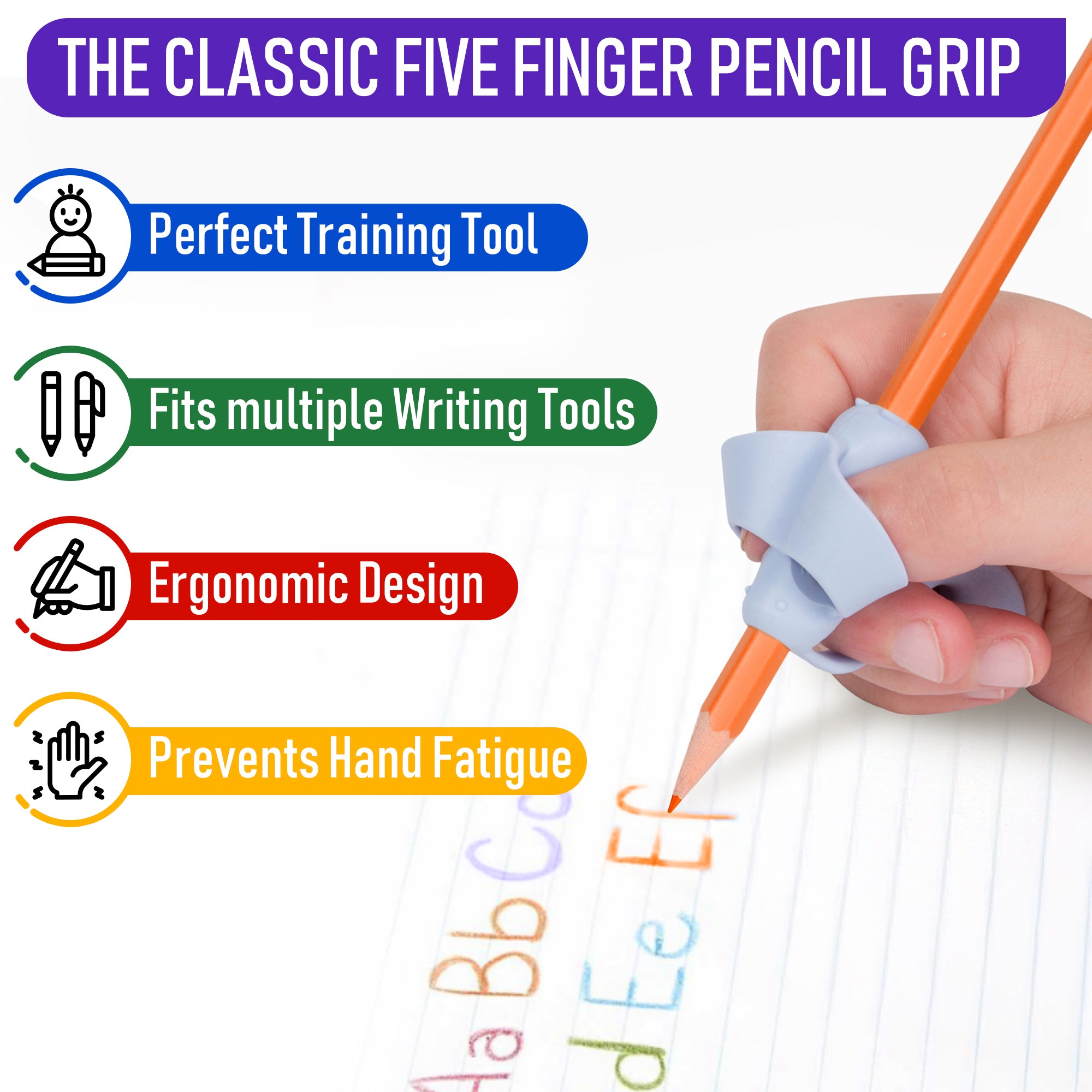 Five Finger Pencil Grip 6 Pack