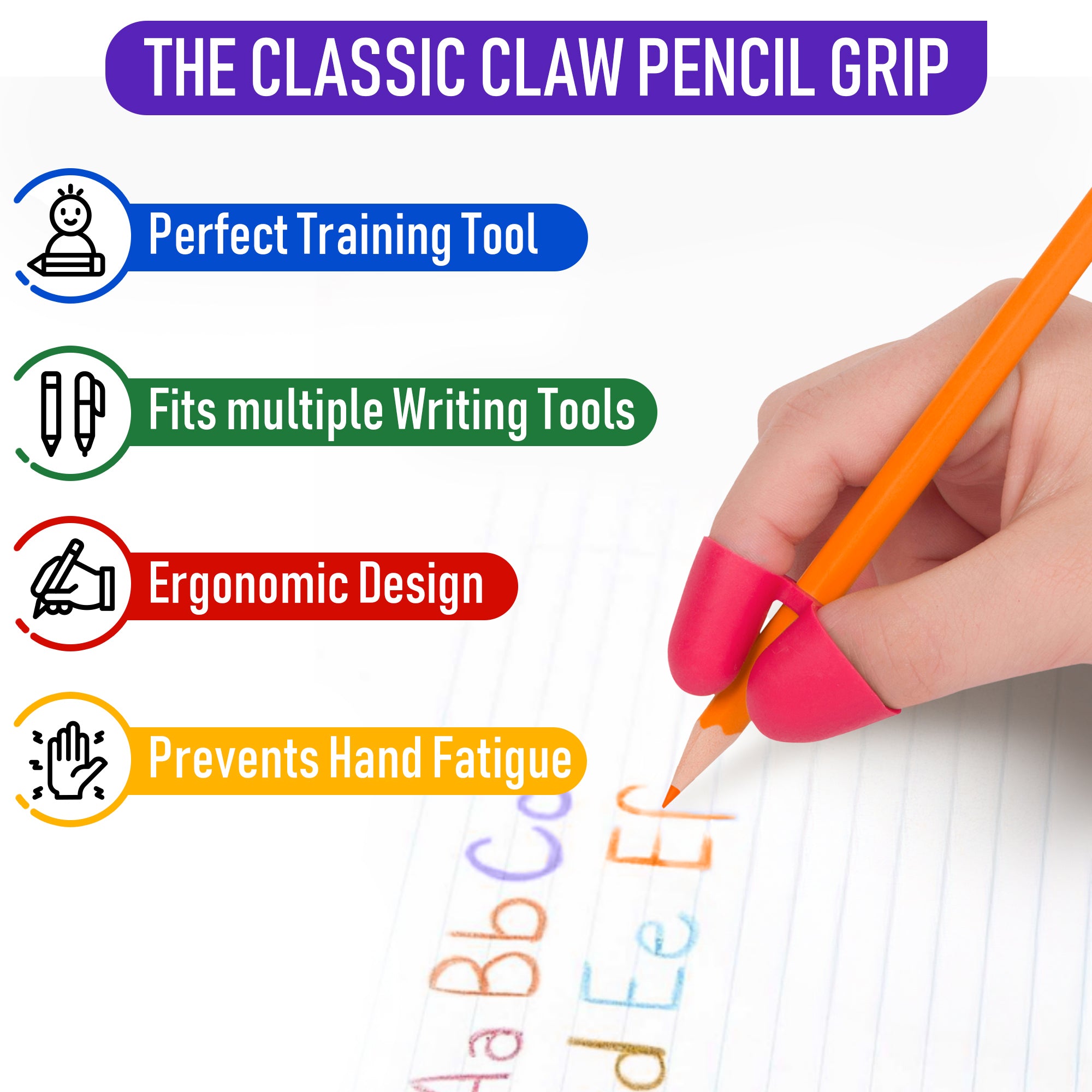 The Writing Claw, Sample Pack (2 S, 2 M, 2 L)