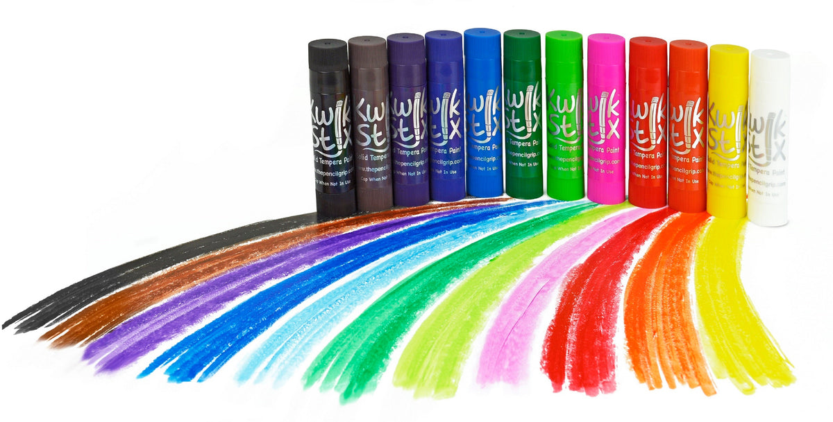 Kwik Stix Paint Sticks, Set Of 24: Classic, Neon & Metallic