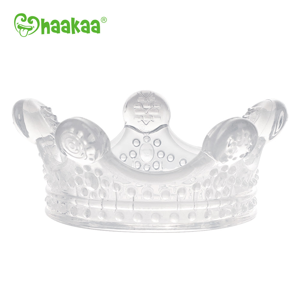 Haakaa Silicone Crown Teether 1 Pk - Clear