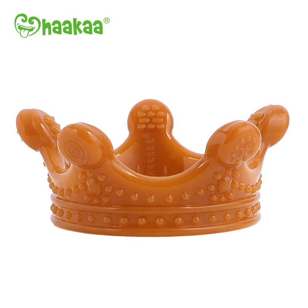 Haakaa Silicone Crown Teether 1 Pk - Amber