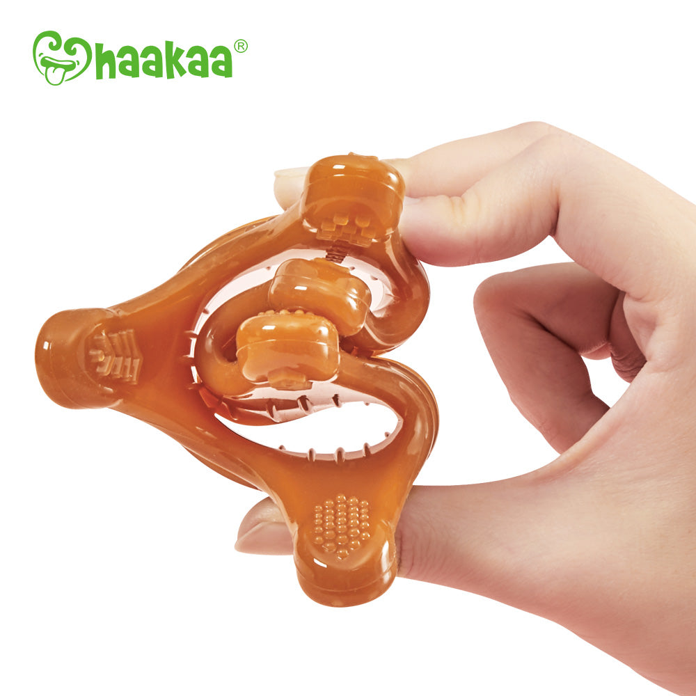 Haakaa Silicone Crown Teether 1 Pk - Clear