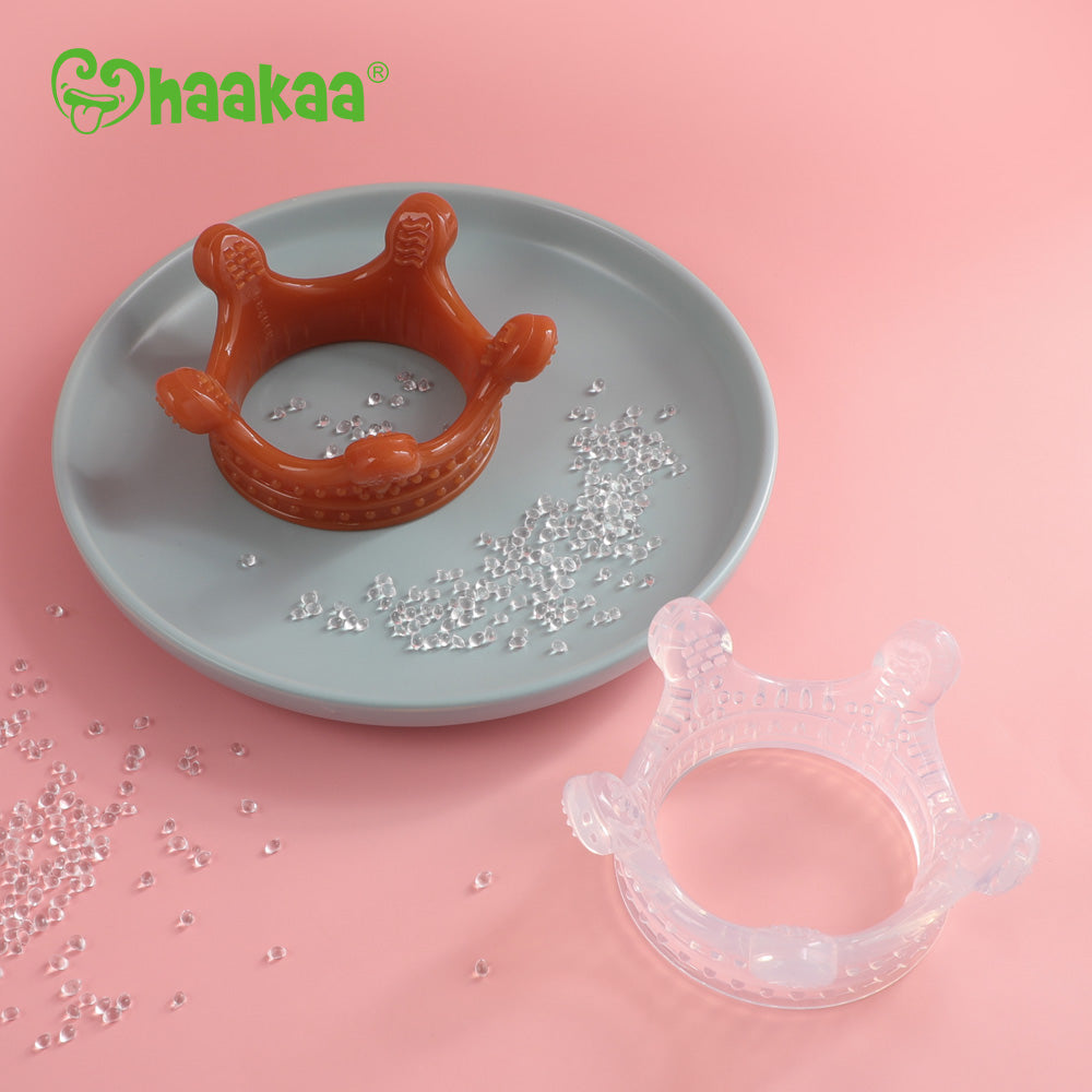 Haakaa Silicone Crown Teether 1 Pk - Clear