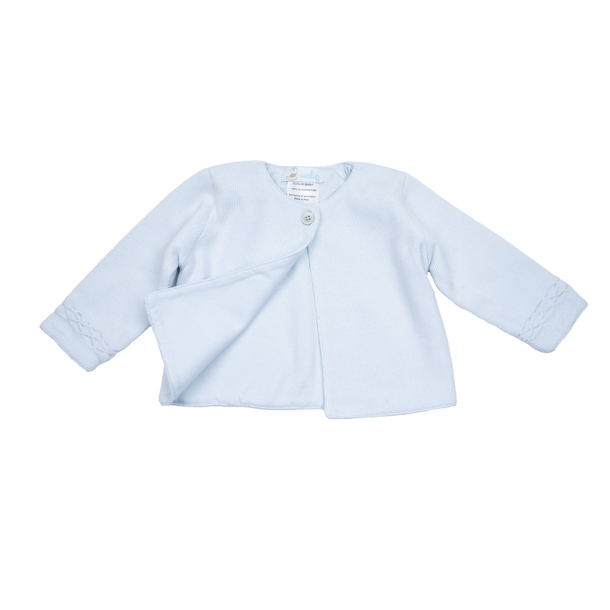 Hand Smocked Layette Set - Lt.blue