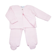 Hand Smocked Layette Set - Pink