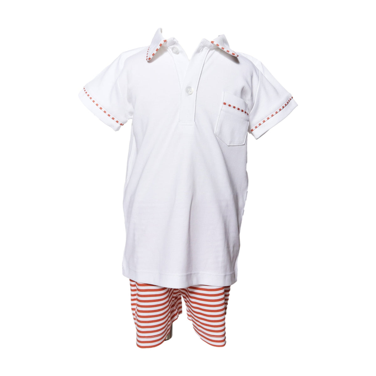 Game Day Striped Boys Short Set