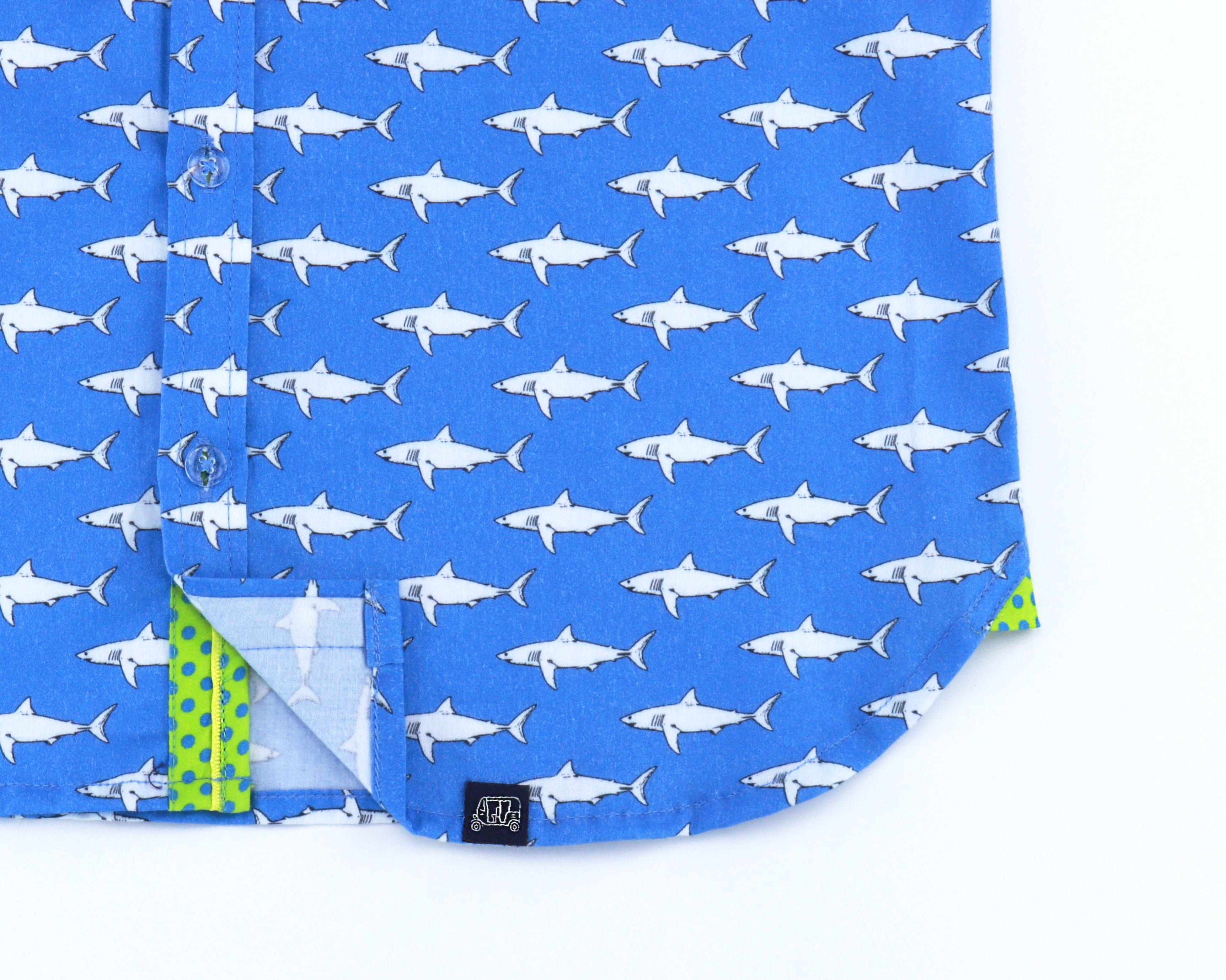 Mako Sharks In Blue - Long Sleeve