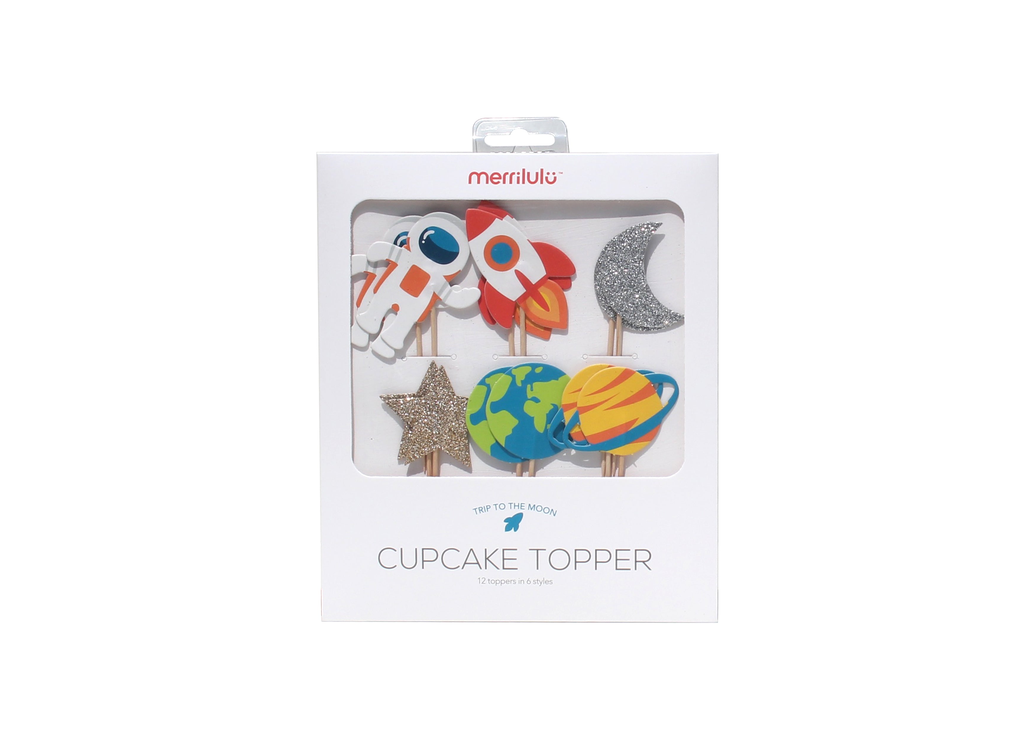 Space Cupcake Toppers & Wrappers, 12 Ct