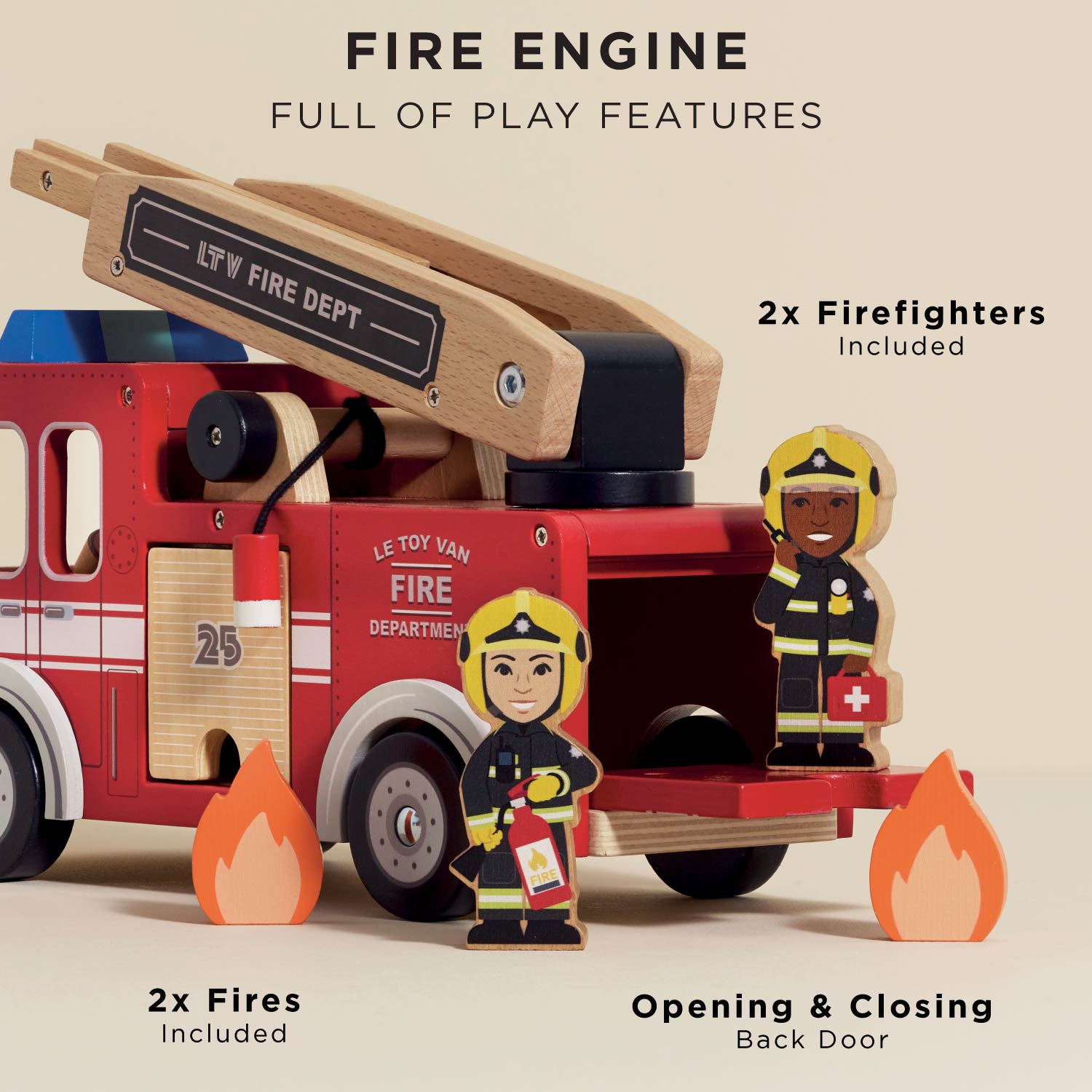 Toy Fire Engine & Characters