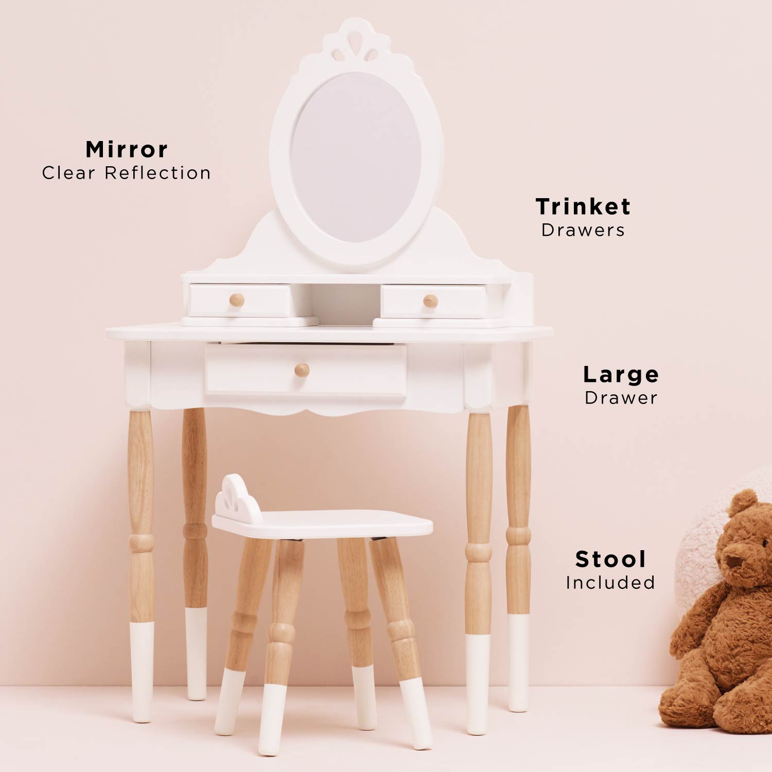 Dressing-up Vanity Table & Stool