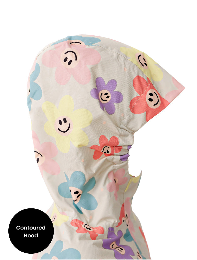 10k Packaway Rainshell - Happy Daisy