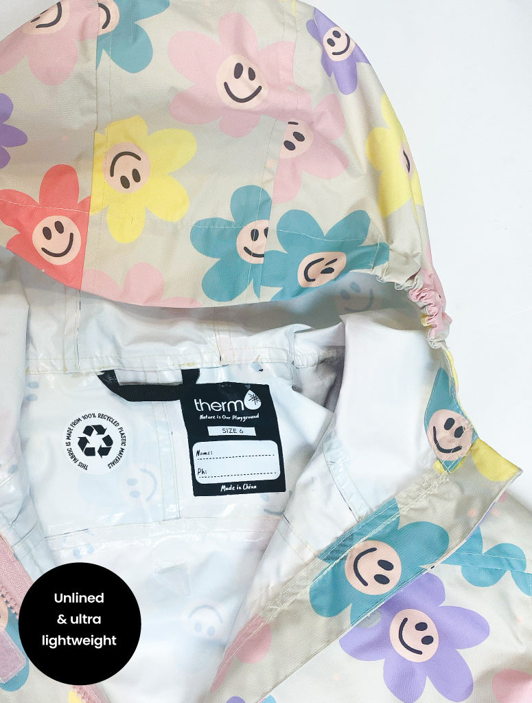 10k Packaway Rainshell - Happy Daisy