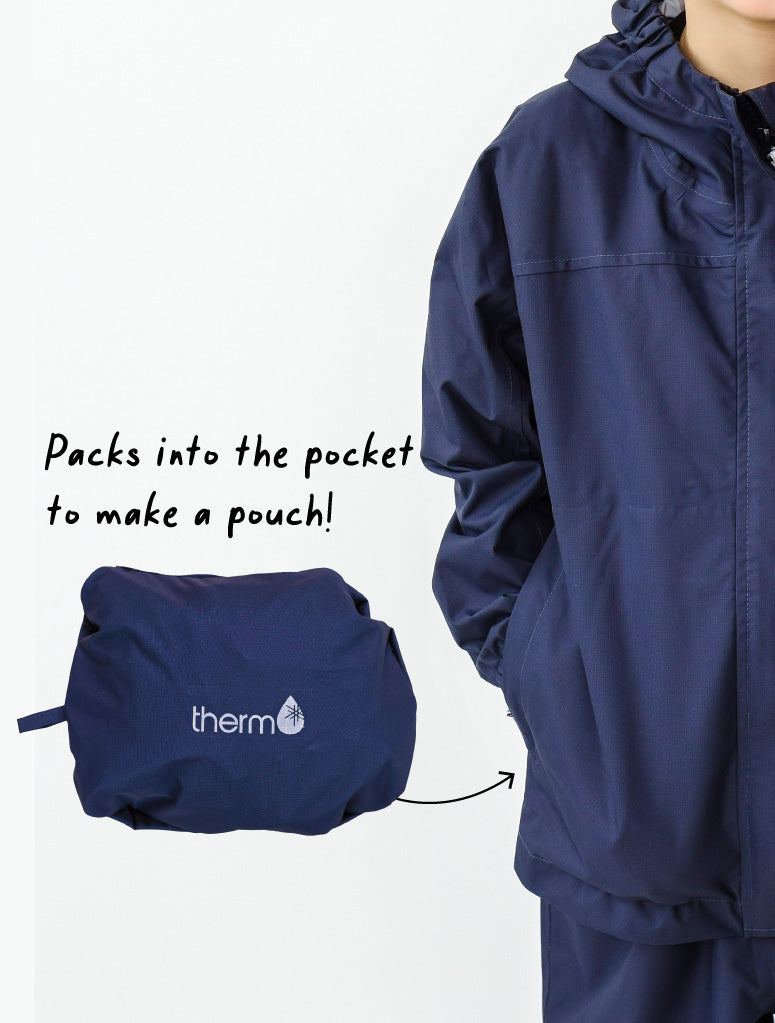 10k Packaway Rainshell - Navy