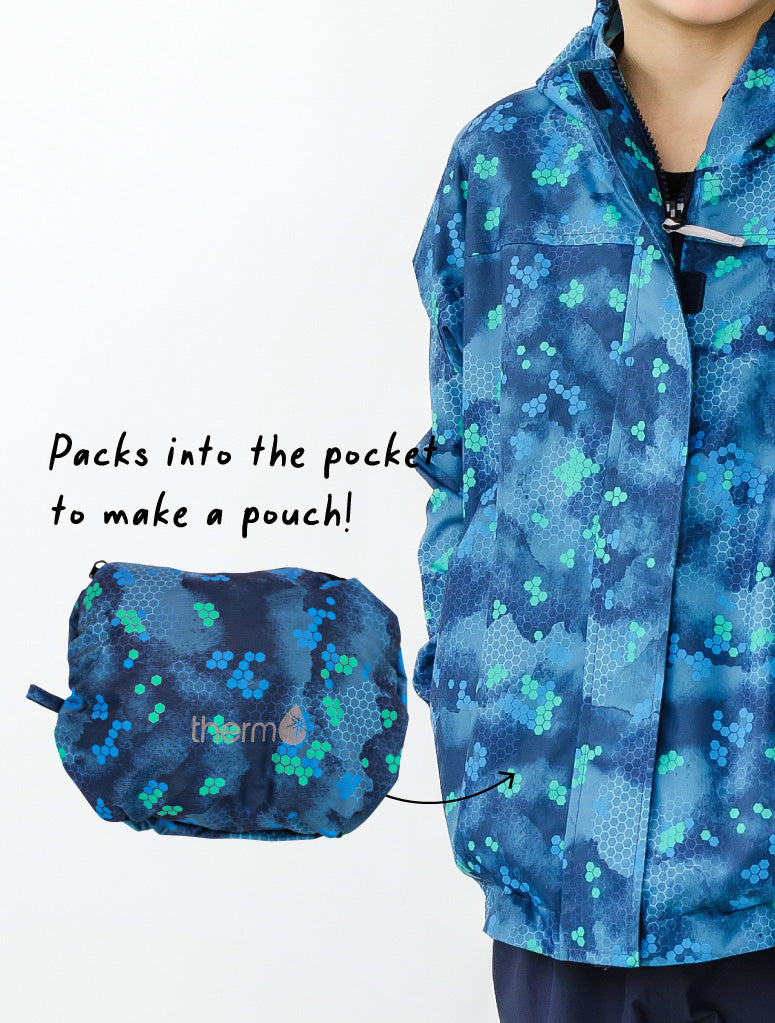 10k Packaway Rainshell - Pixel Peak