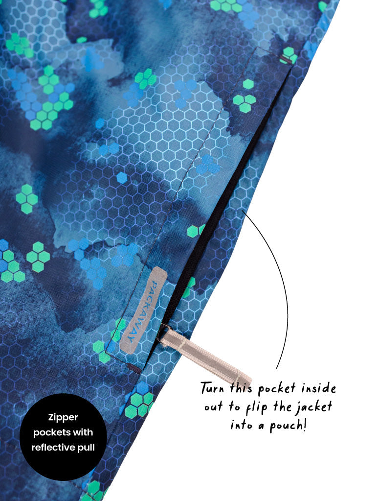 10k Packaway Rainshell - Pixel Peak