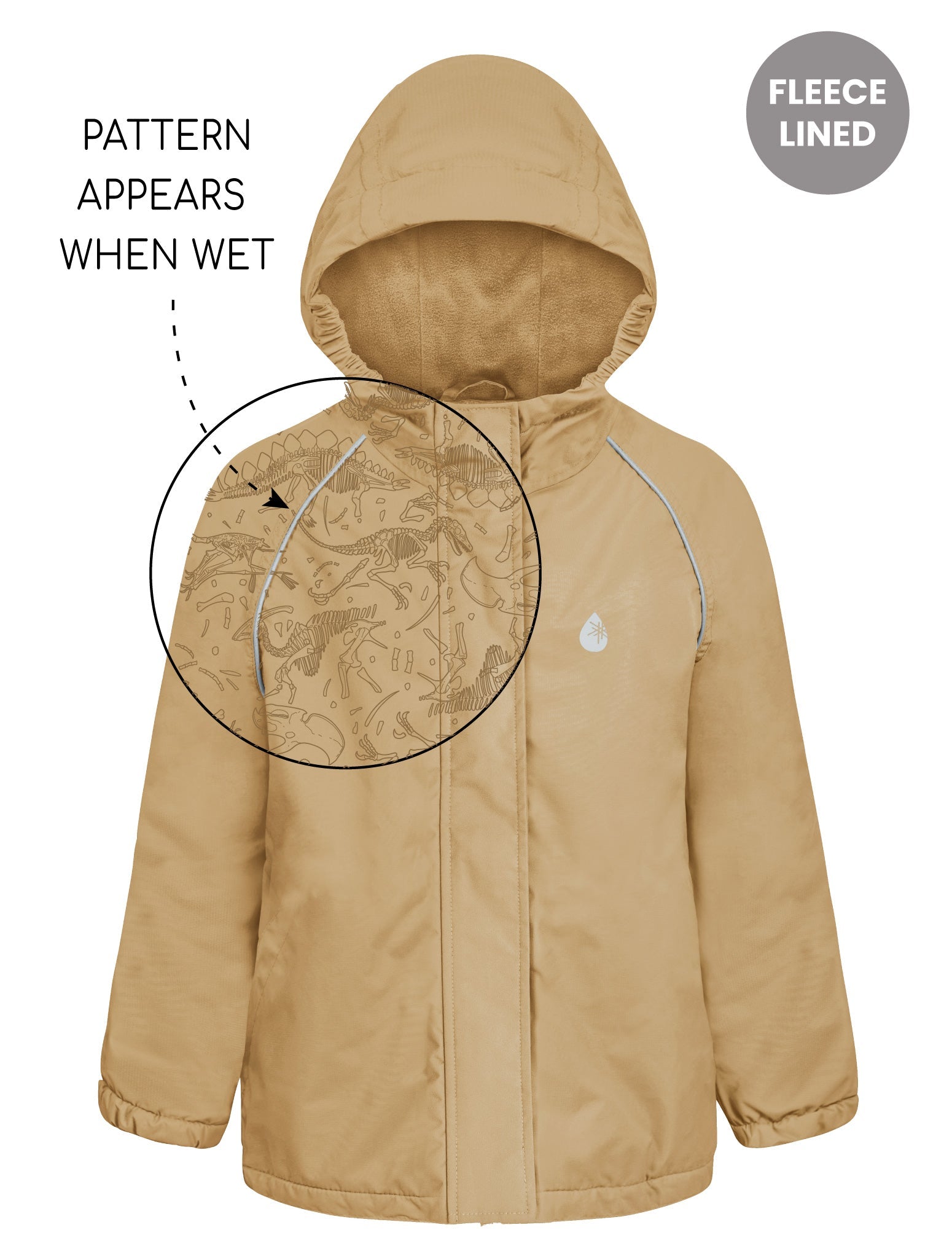 Splashmagic Storm Jacket - Sand | Dino Bones