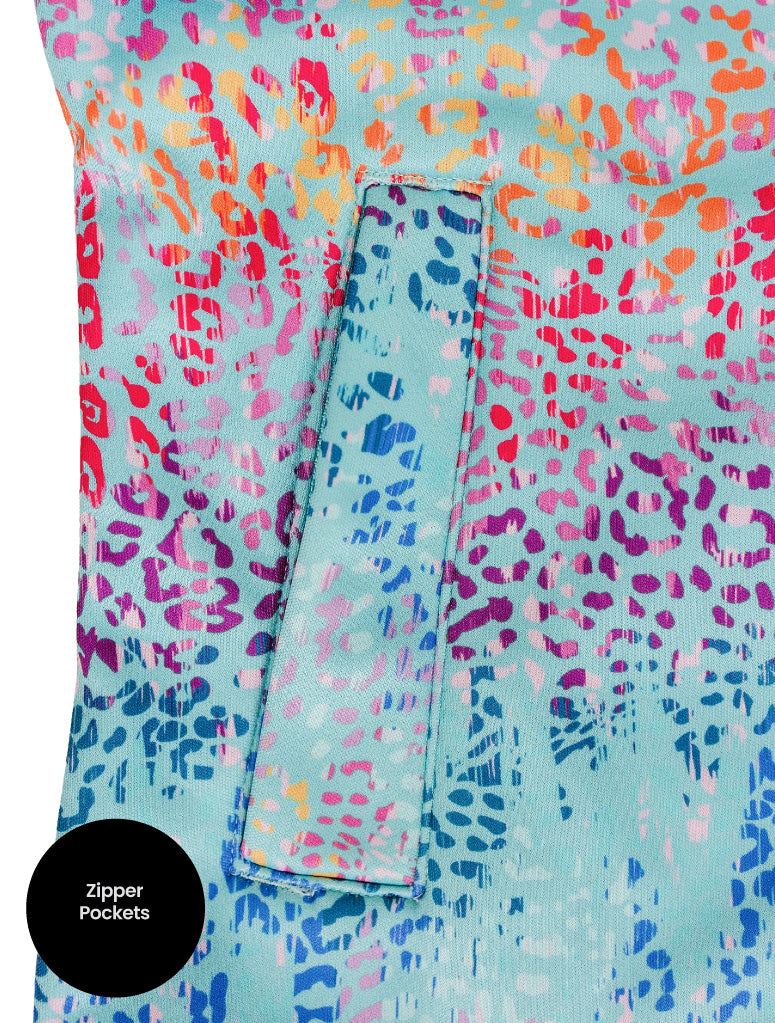 All-weather Hoodie - Rainbow Leopard