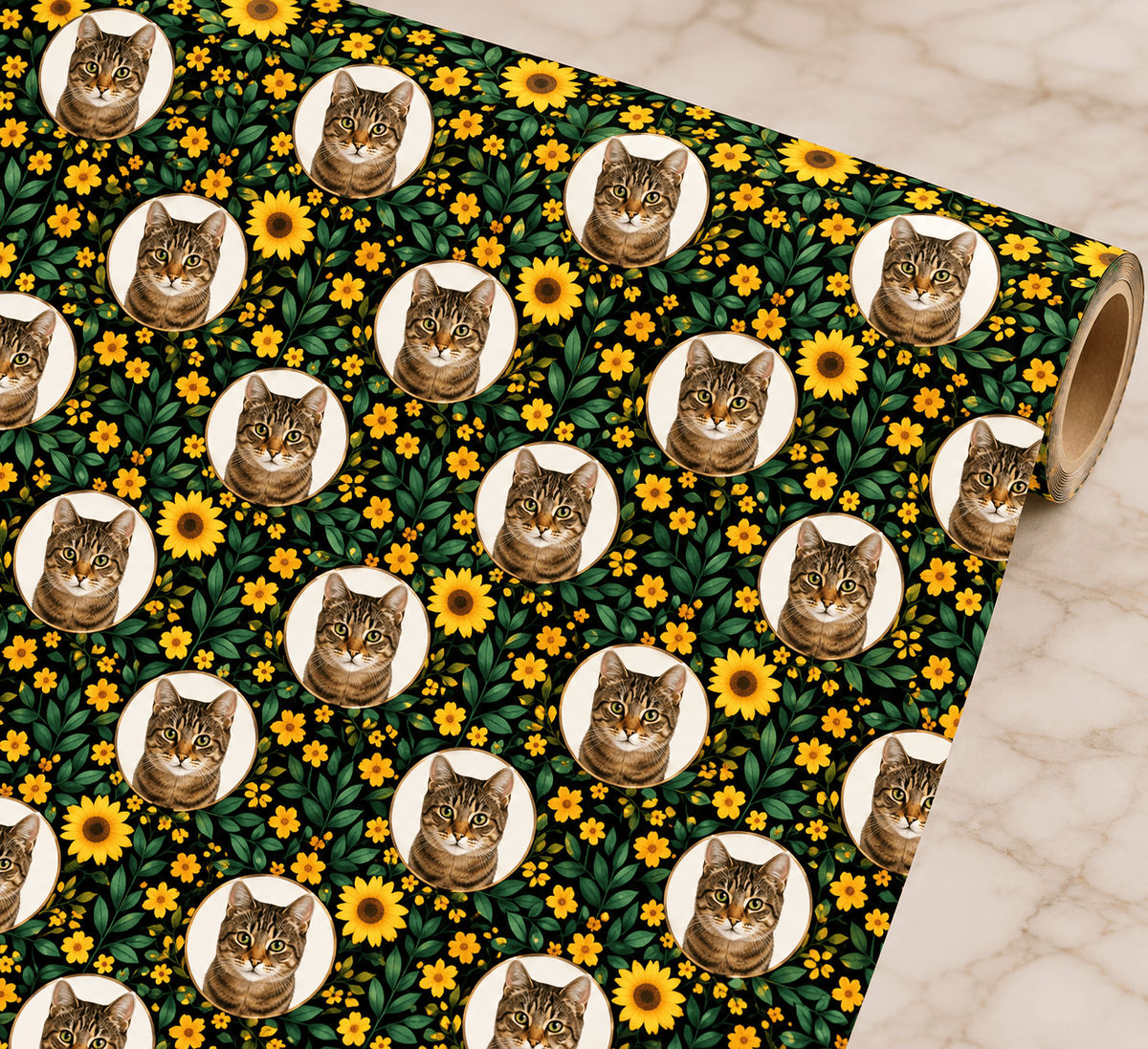 Personalized Sunny Whispers Wrapping Paper | Custom Gift Wrap