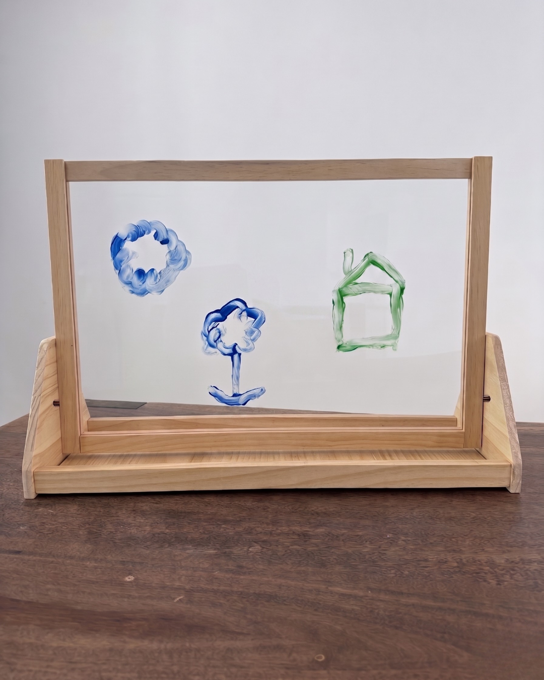 Wooden Tabletop Easel | 3-in-1 Magnetic Art Station
