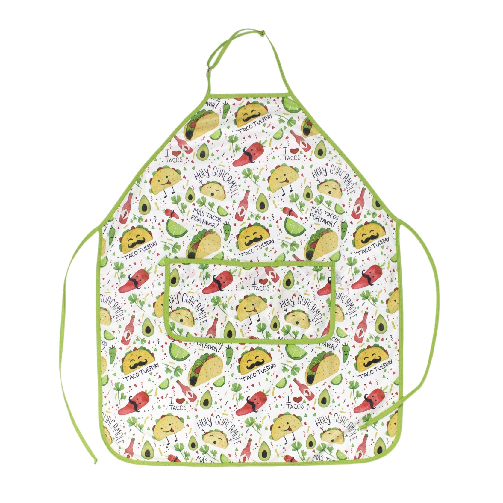 Taco Party Apron - Fits Sizes Youth Small Through Adult 2xl