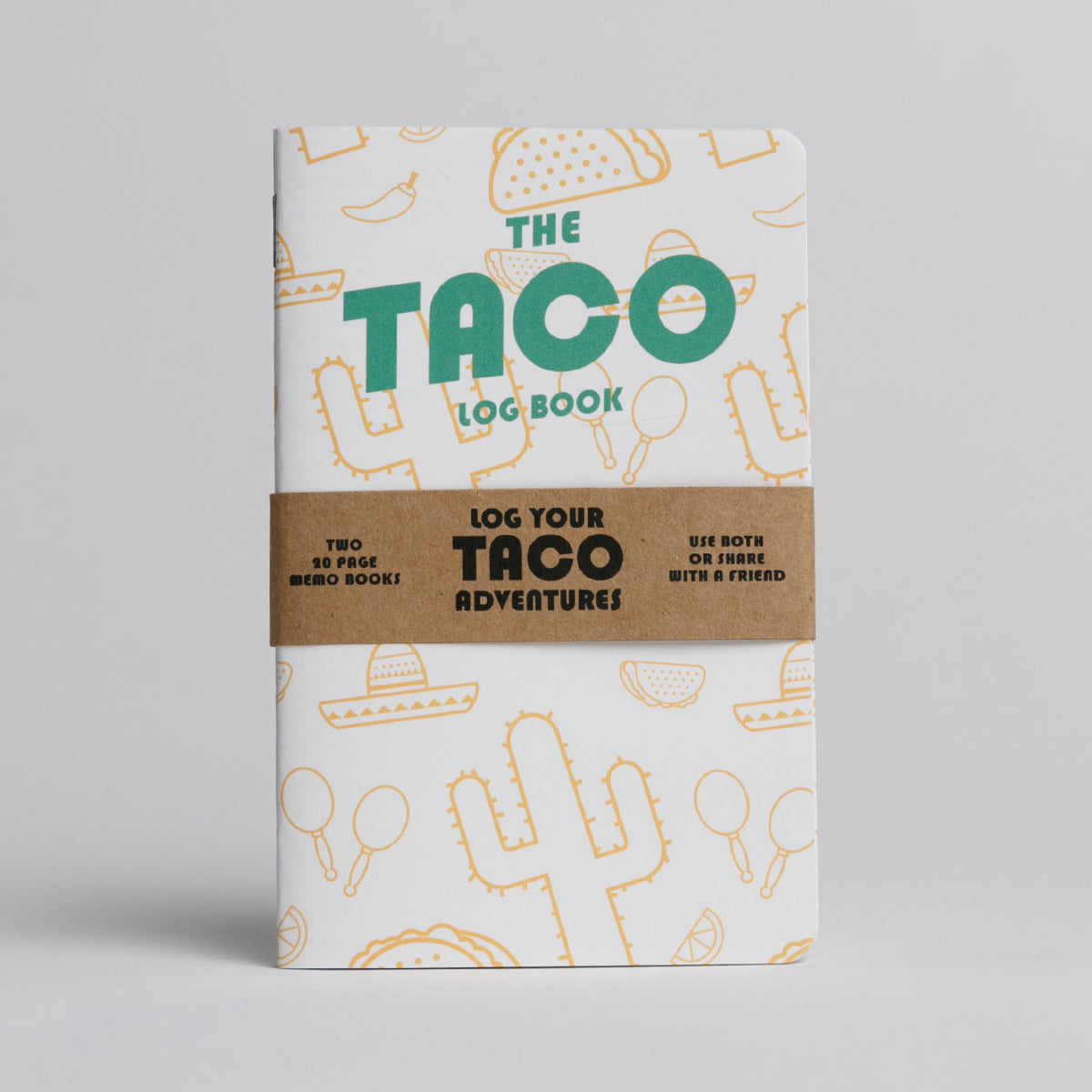 Taco Log Book - Two 20-page Books