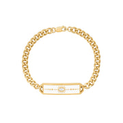 Talisman White Enamel Bracelet
