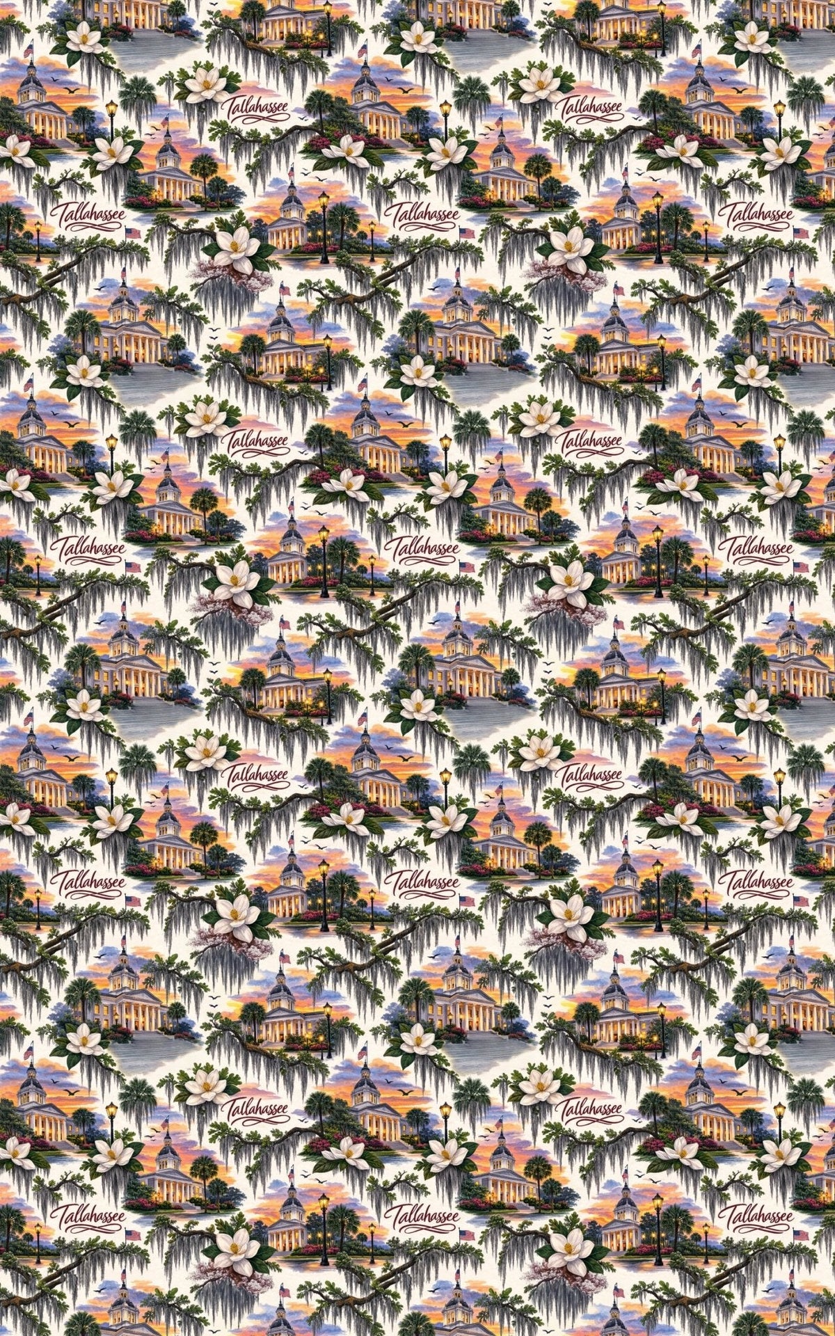 Tallahassee Capitol Oaks Wrapping Paper